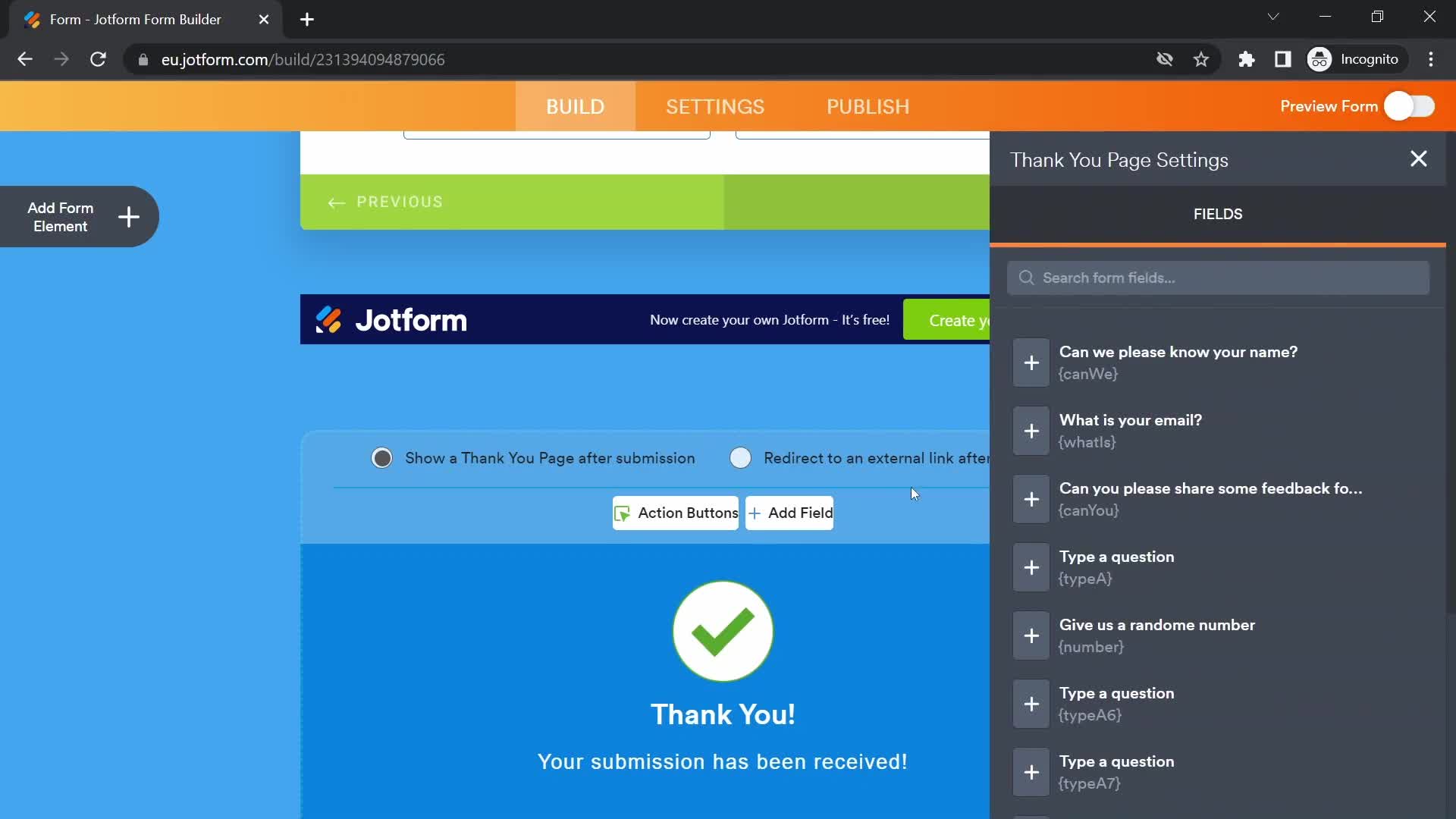 Creating a form on Jotform video thumbnail