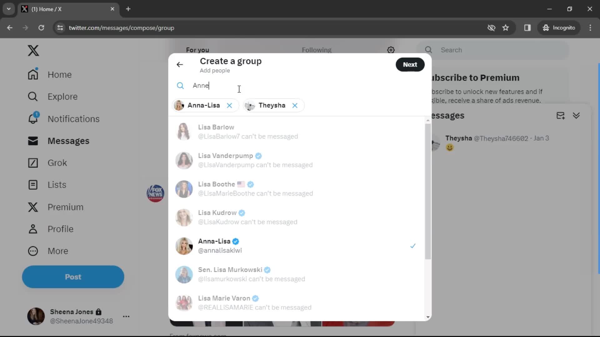 Creating a group screenshot