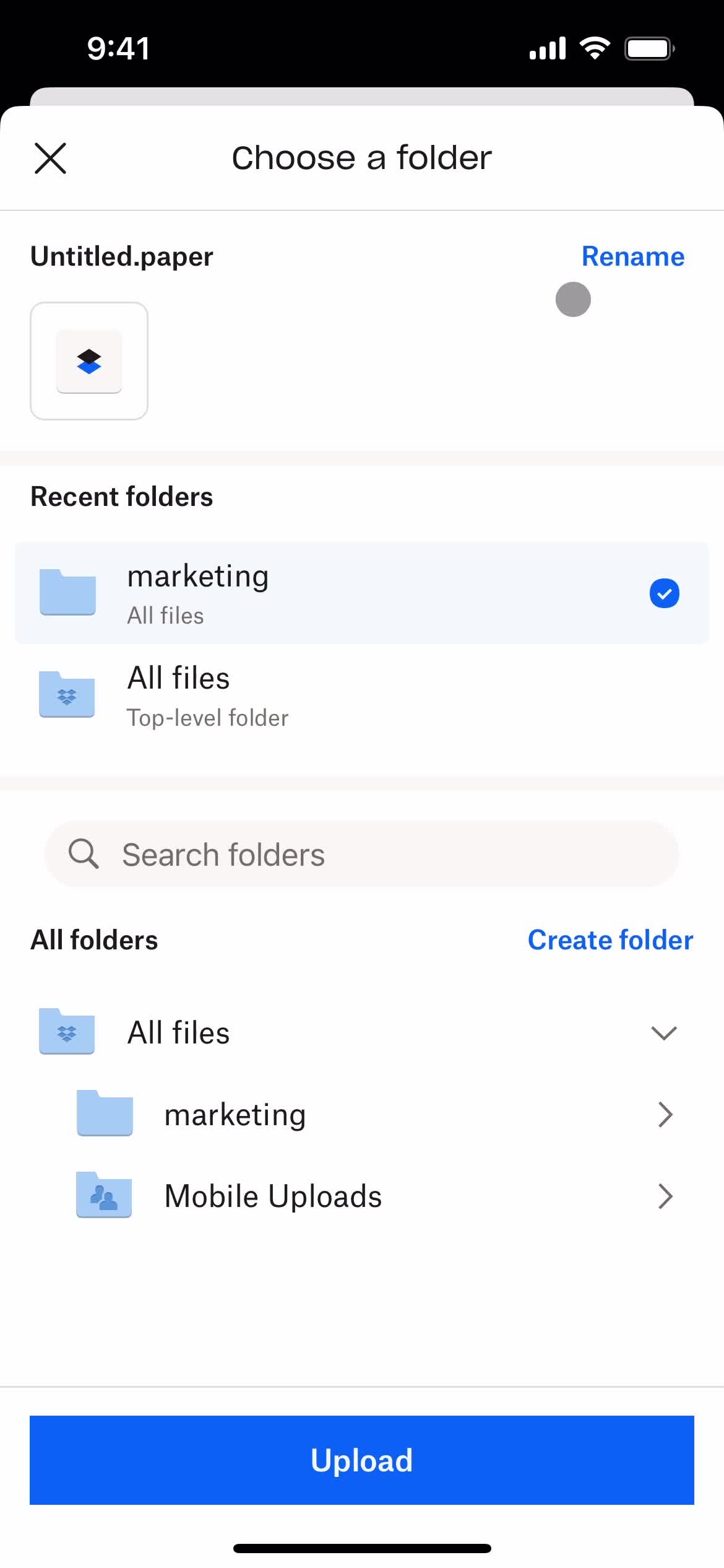 Creating a paper document screenshot