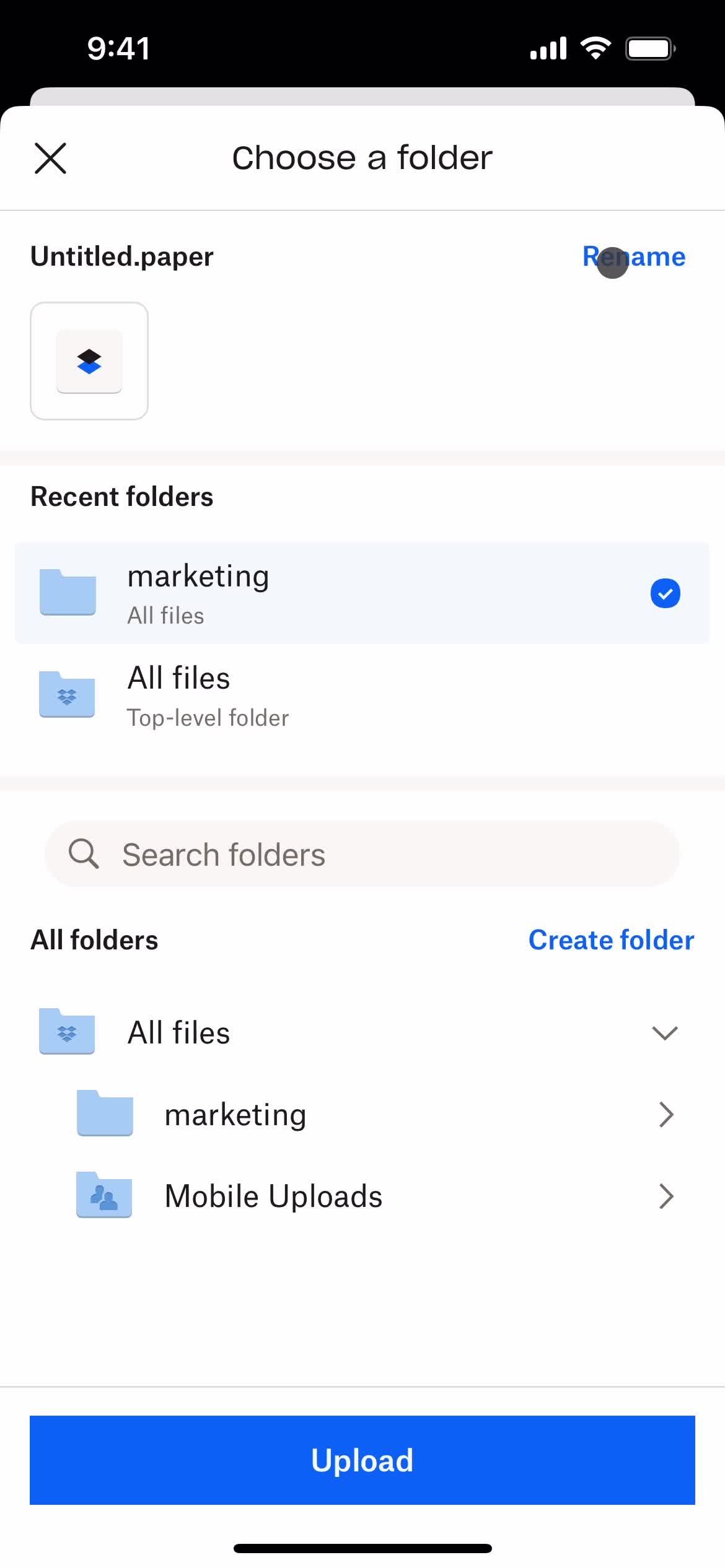 Creating a paper document screenshot