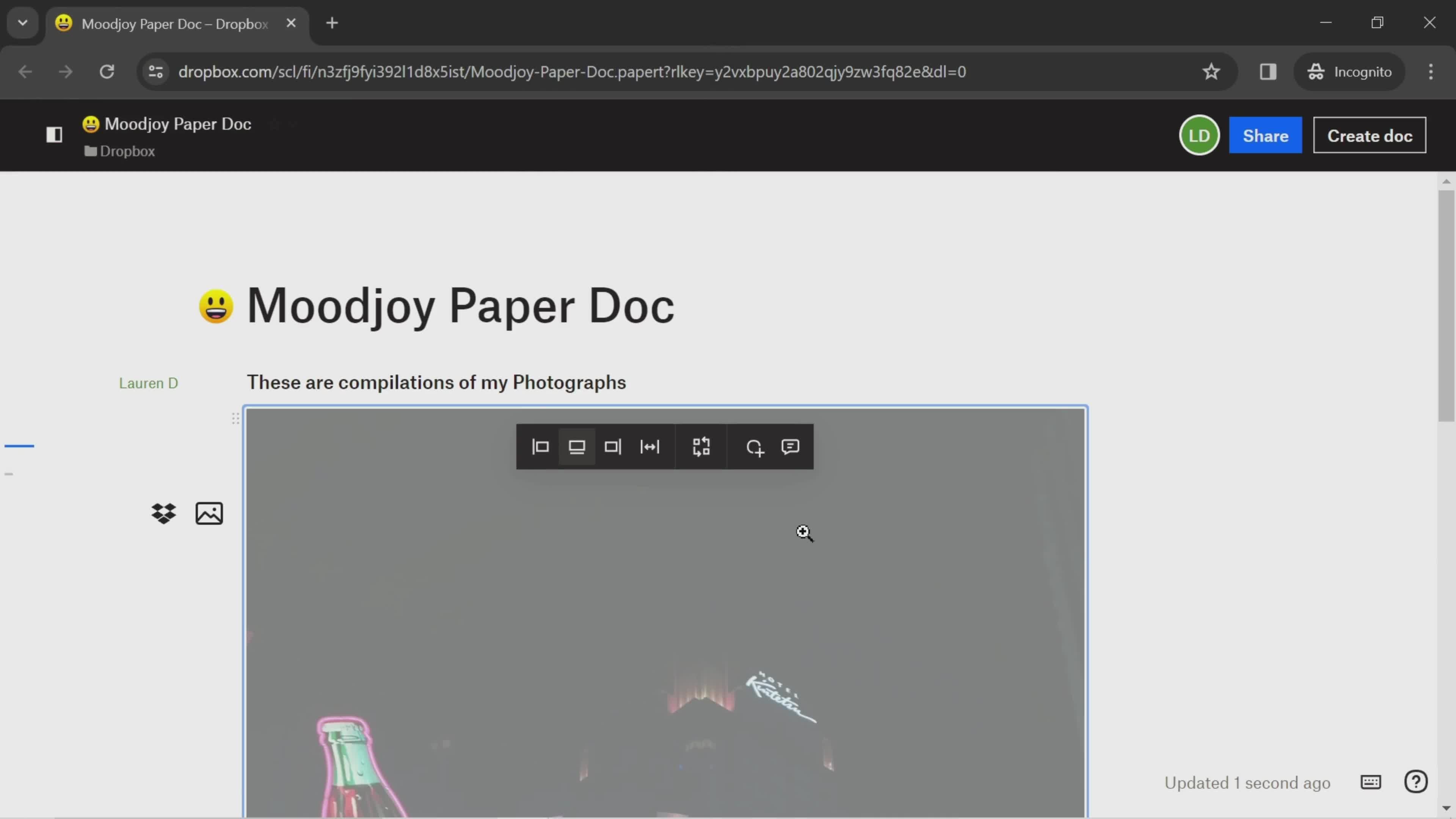 Creating a paper document on Dropbox video thumbnail