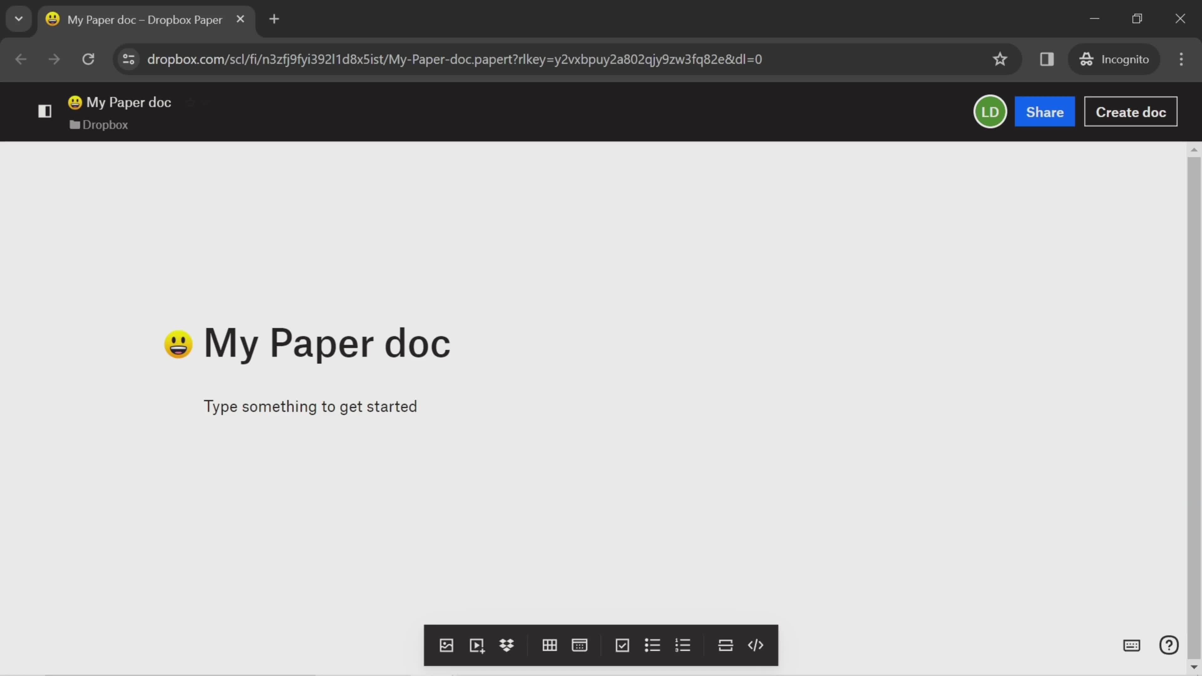 Creating a paper document screenshot