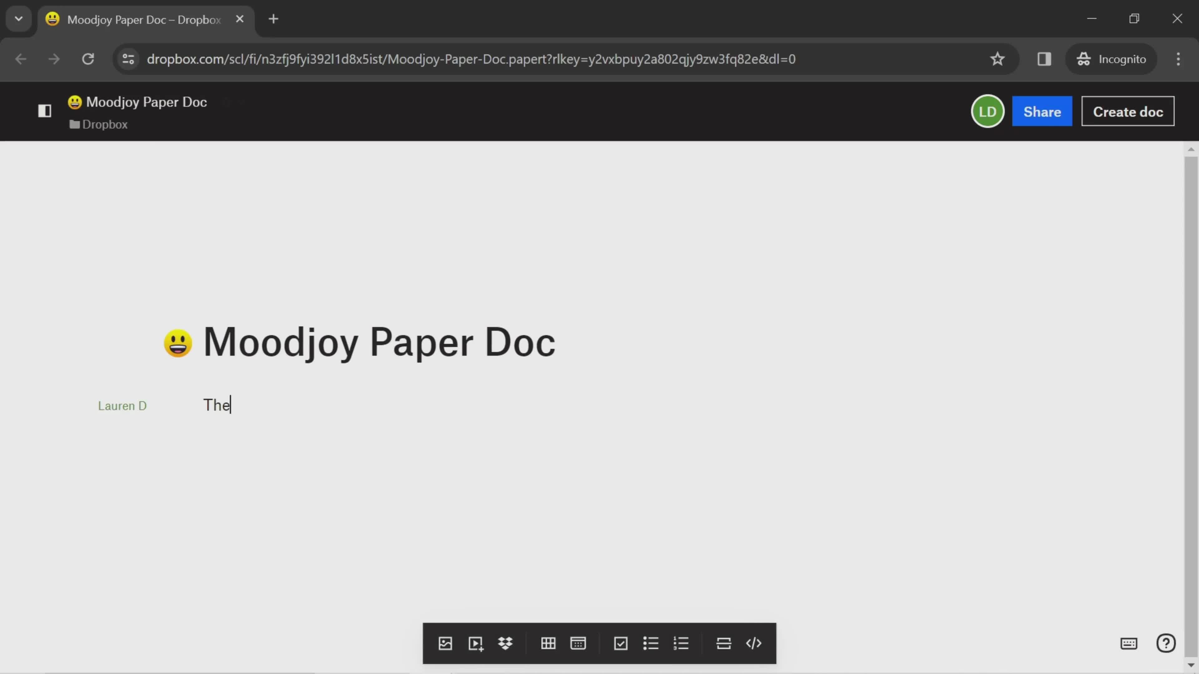 Creating a paper document screenshot