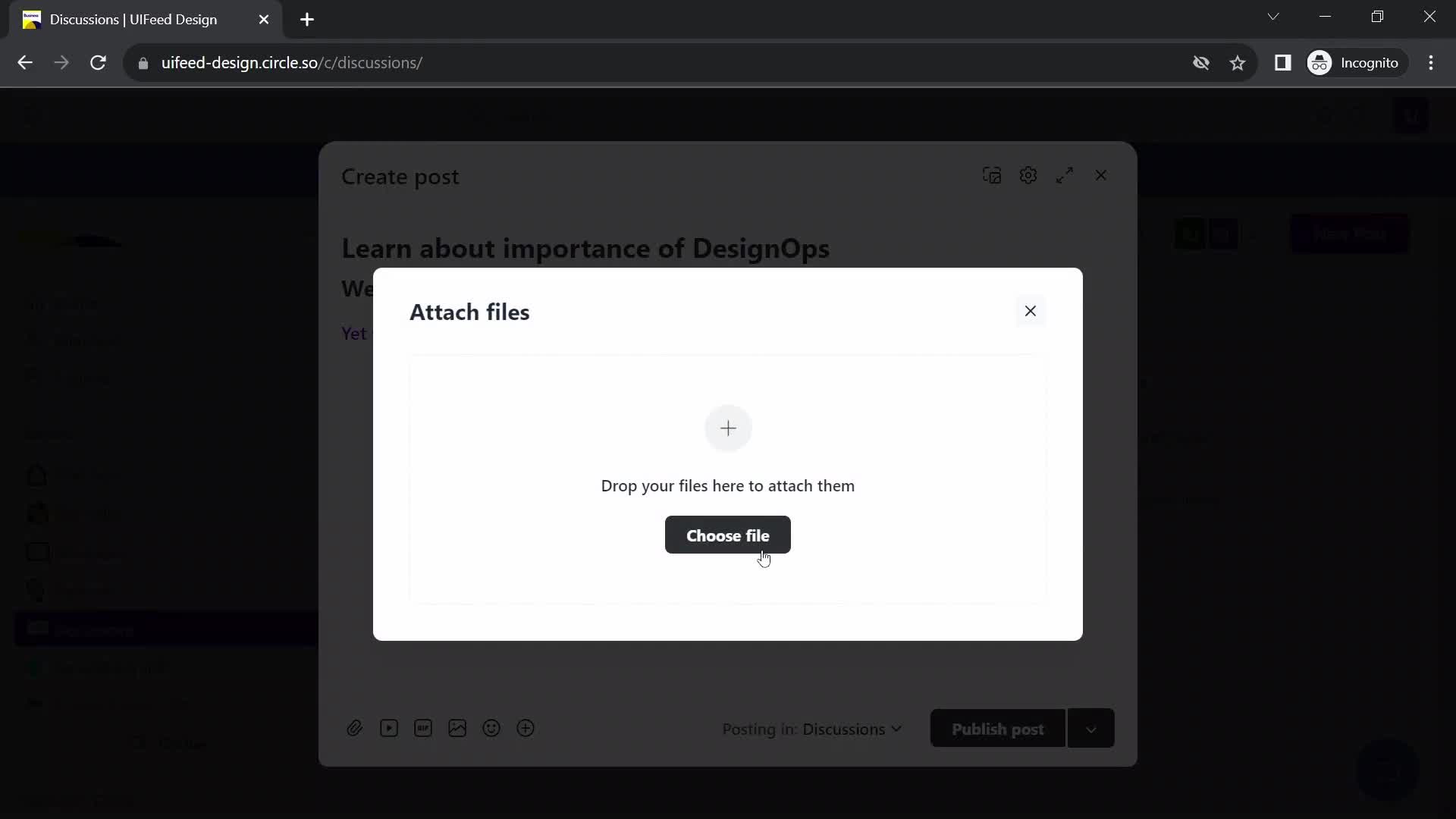 Creating a post screenshot