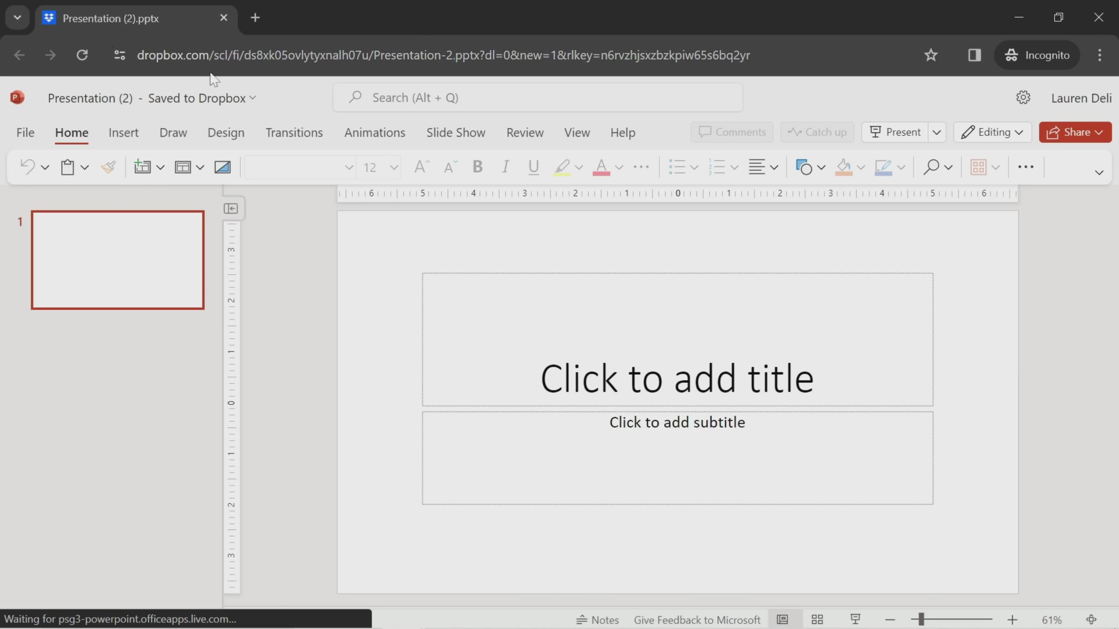 Creating a presentation screenshot