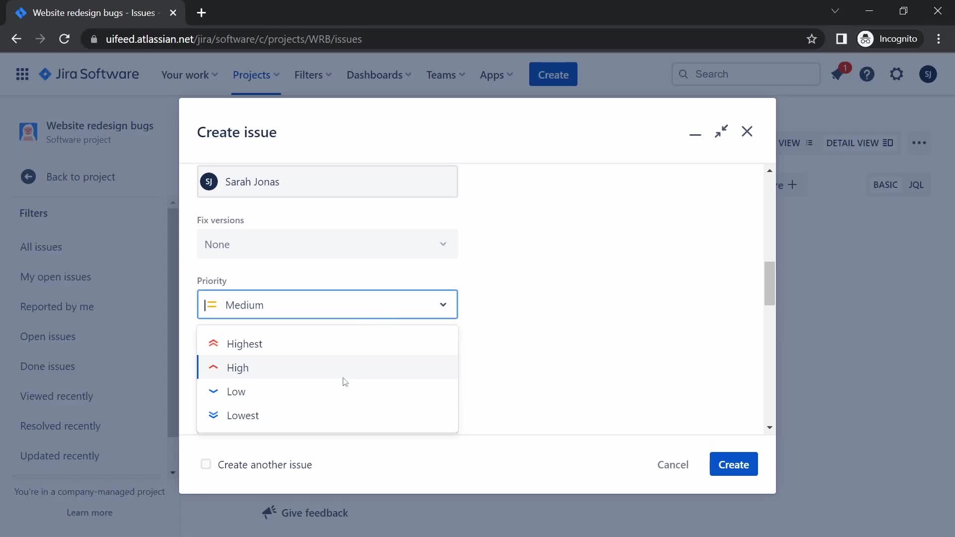 Creating a project on Jira video thumbnail