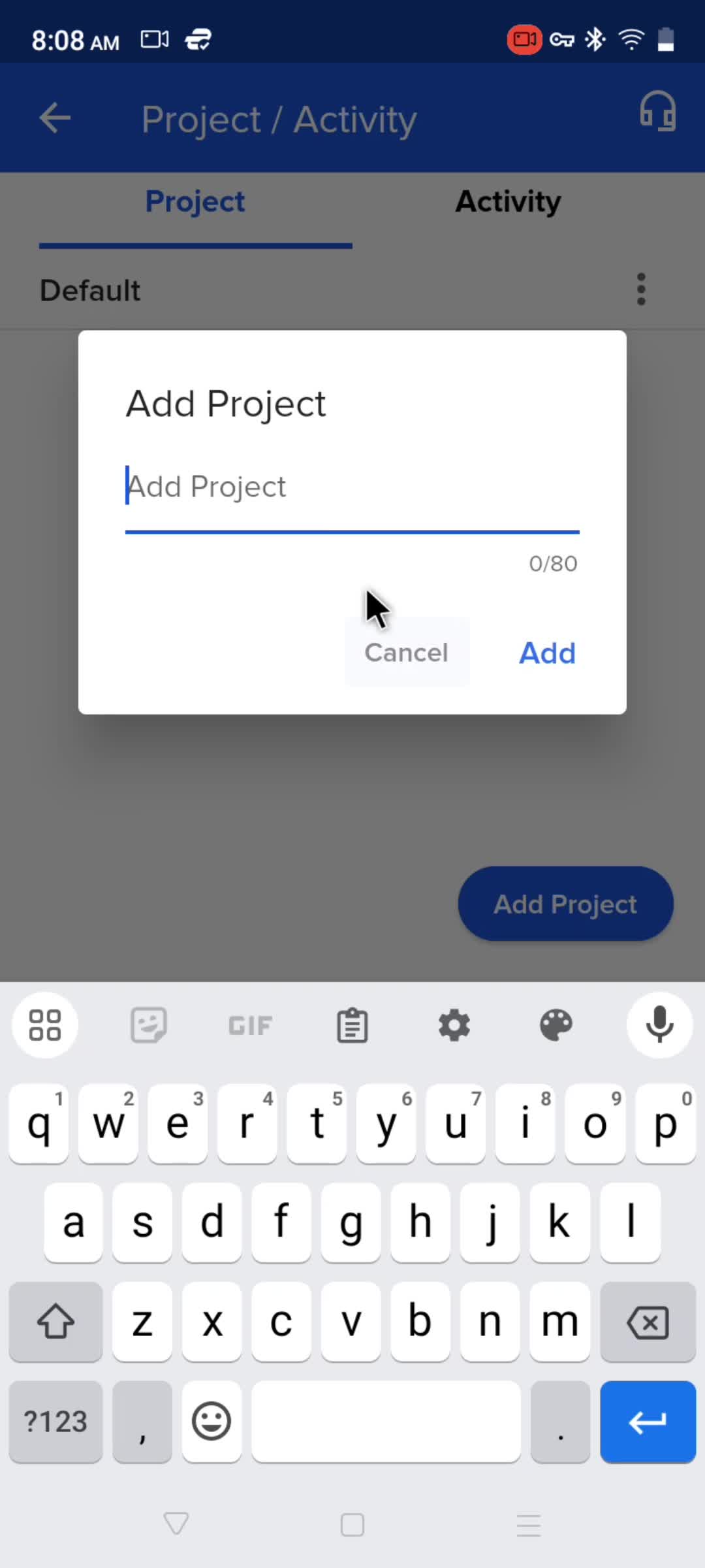 Adding a project screenshot