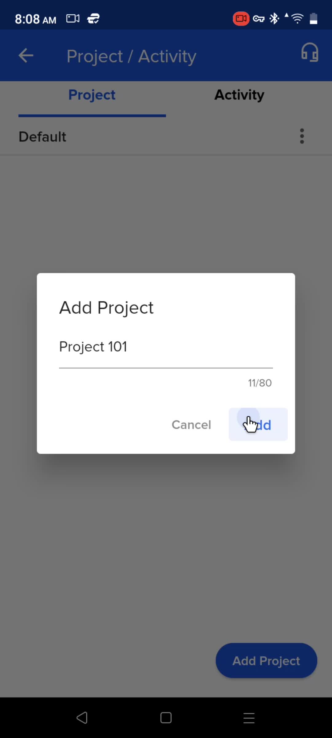 Adding a project screenshot