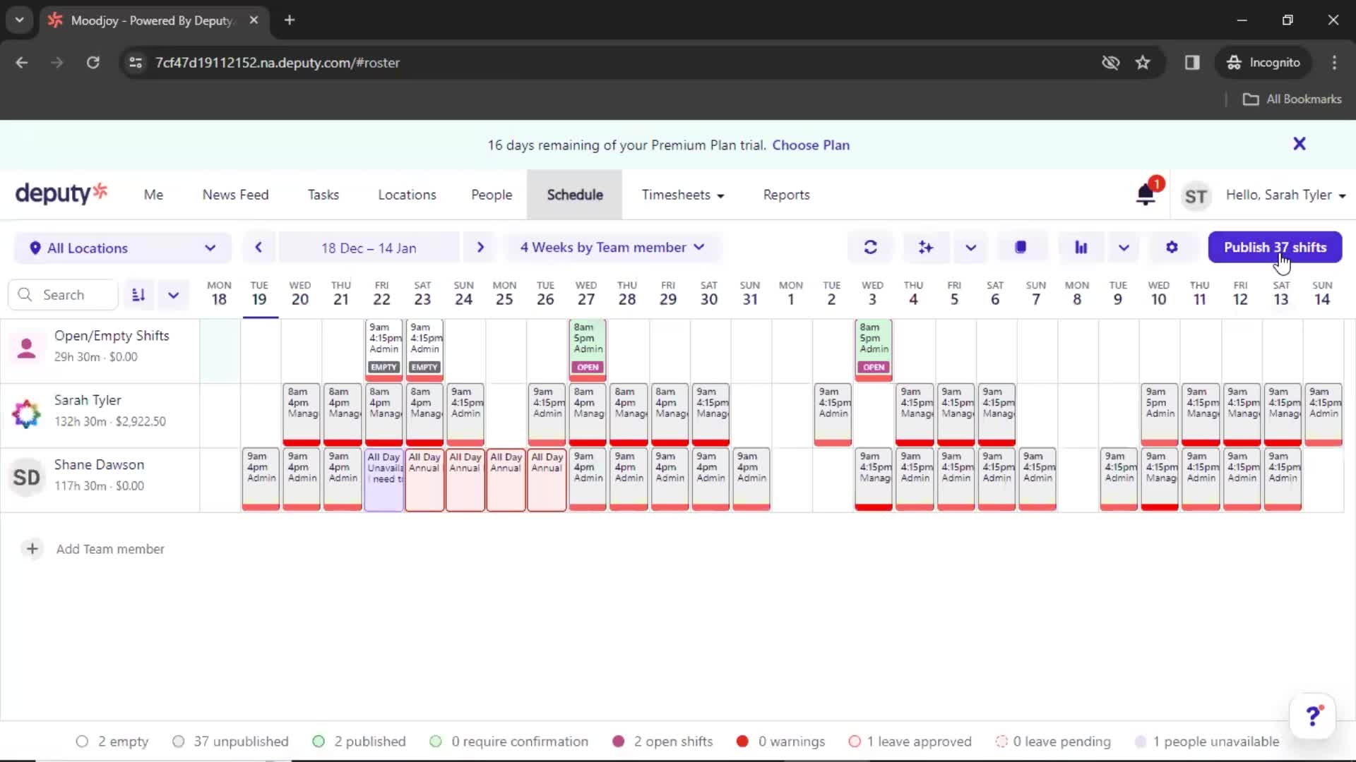 Creating a schedule on Deputy video thumbnail