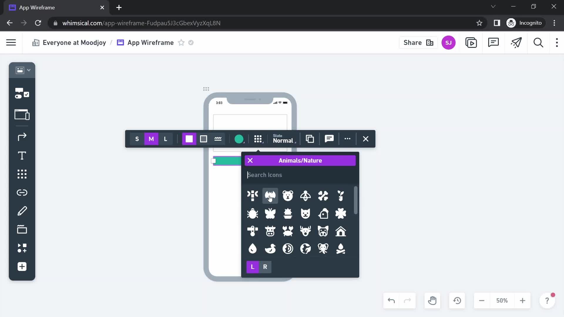 Creating a wireframe screenshot