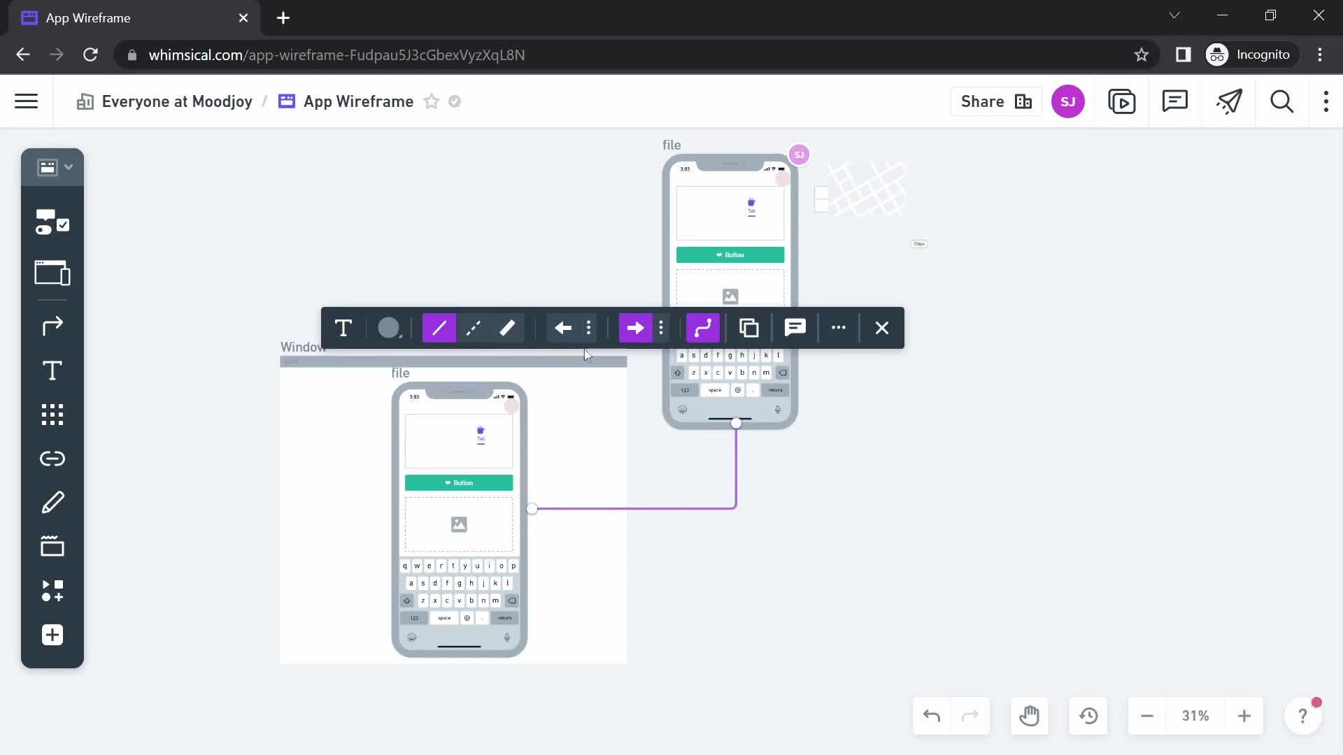 Creating a wireframe screenshot