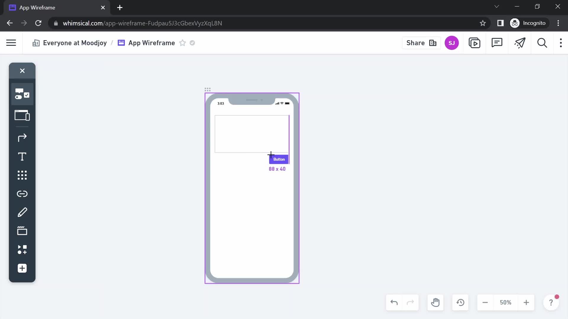 Creating a wireframe screenshot