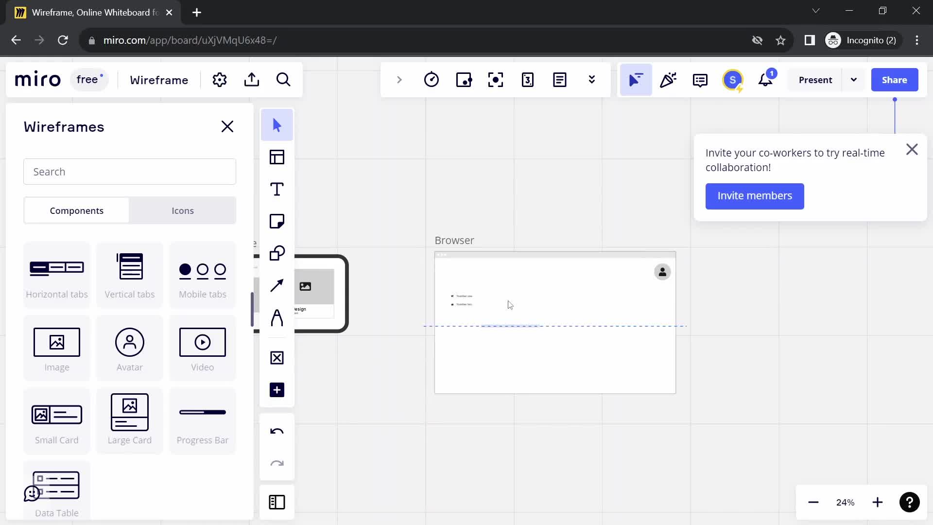 Creating a wireframe screenshot