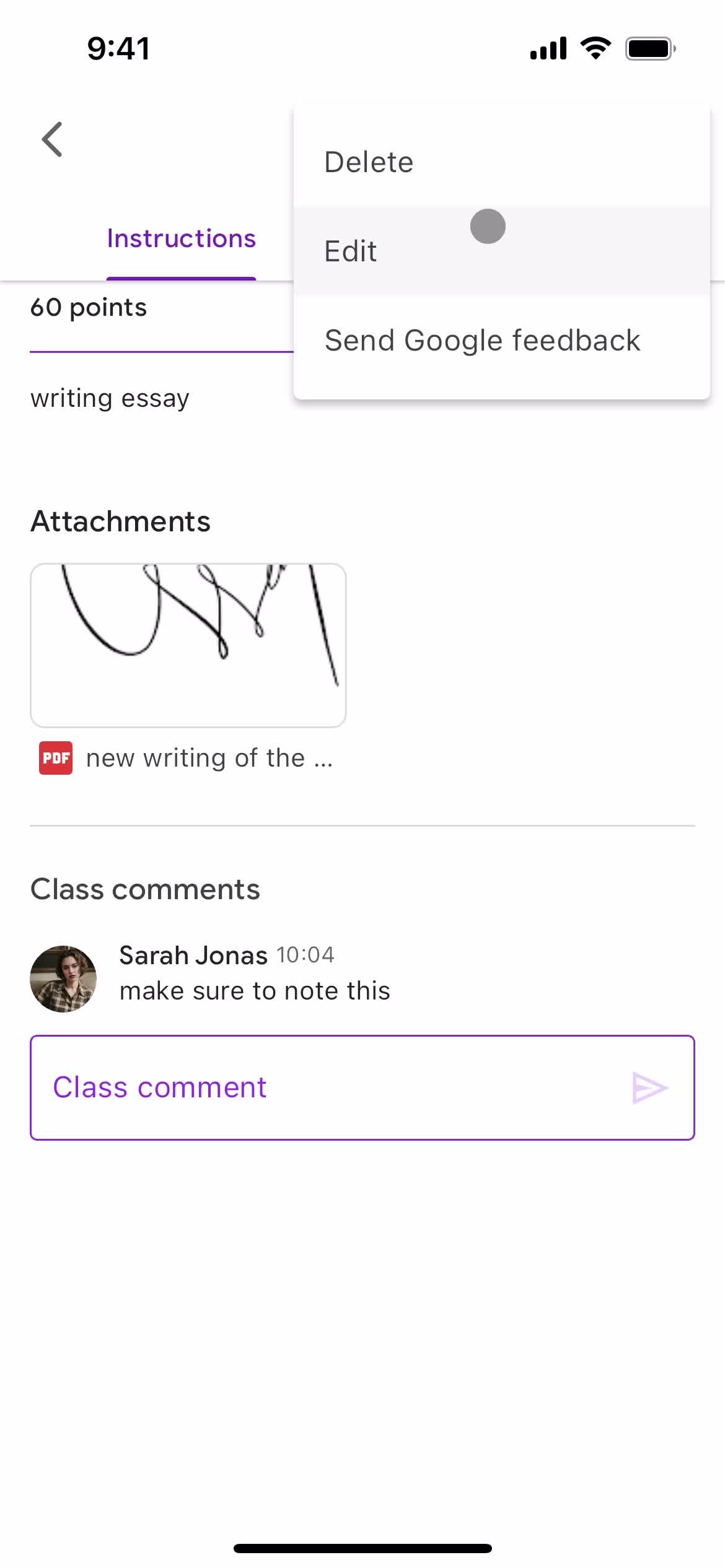 Creating an assignment on Google Classroom video thumbnail