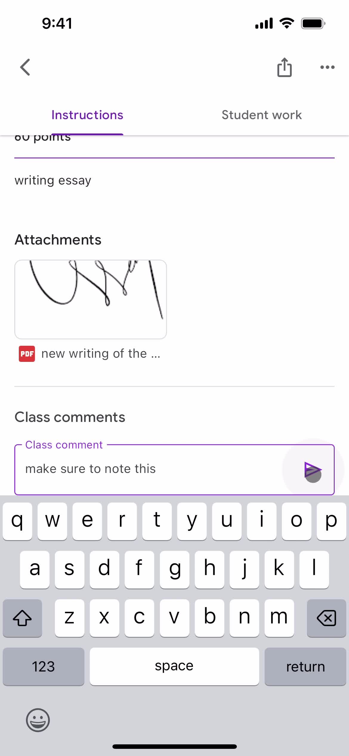 Creating an assignment on Google Classroom video thumbnail