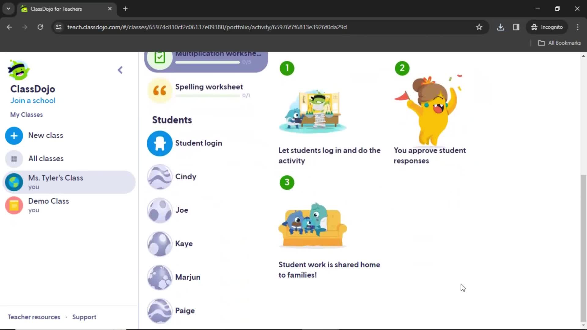 Creating an activity on ClassDojo video thumbnail