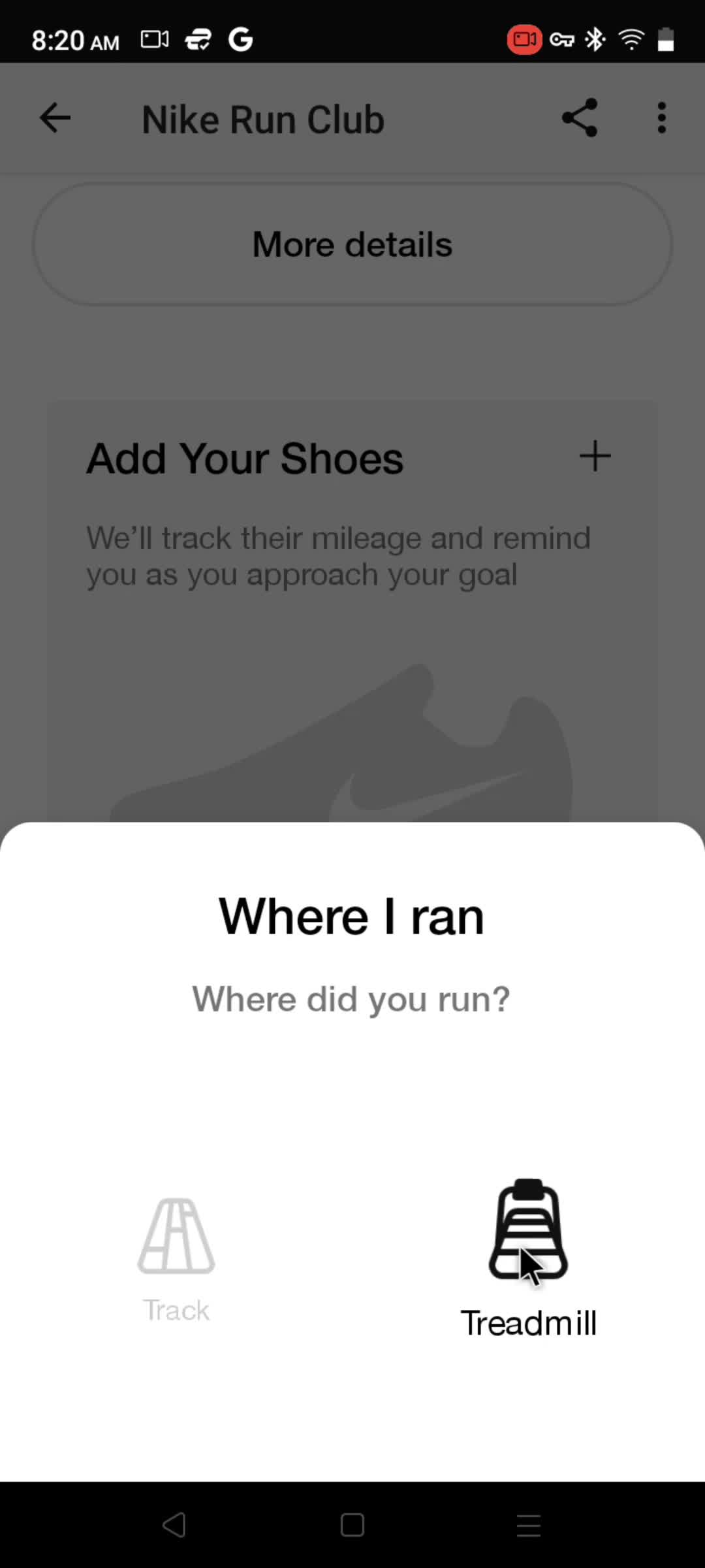 Logging out on Nike Run Club Desktop Examples Page Flows video 6 screenshots