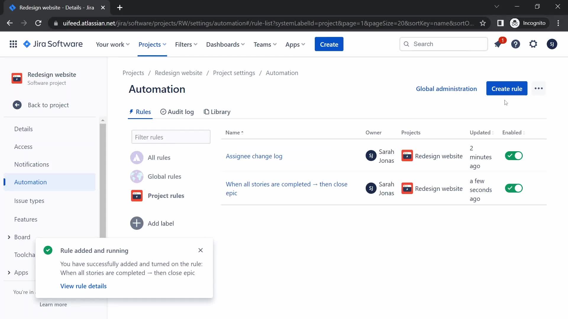 Creating an automation workflow on Jira video thumbnail