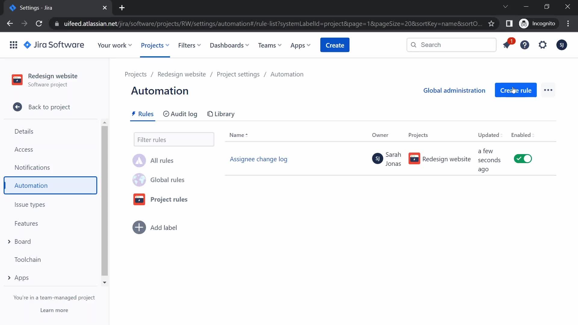 Creating an automation workflow on Jira video thumbnail