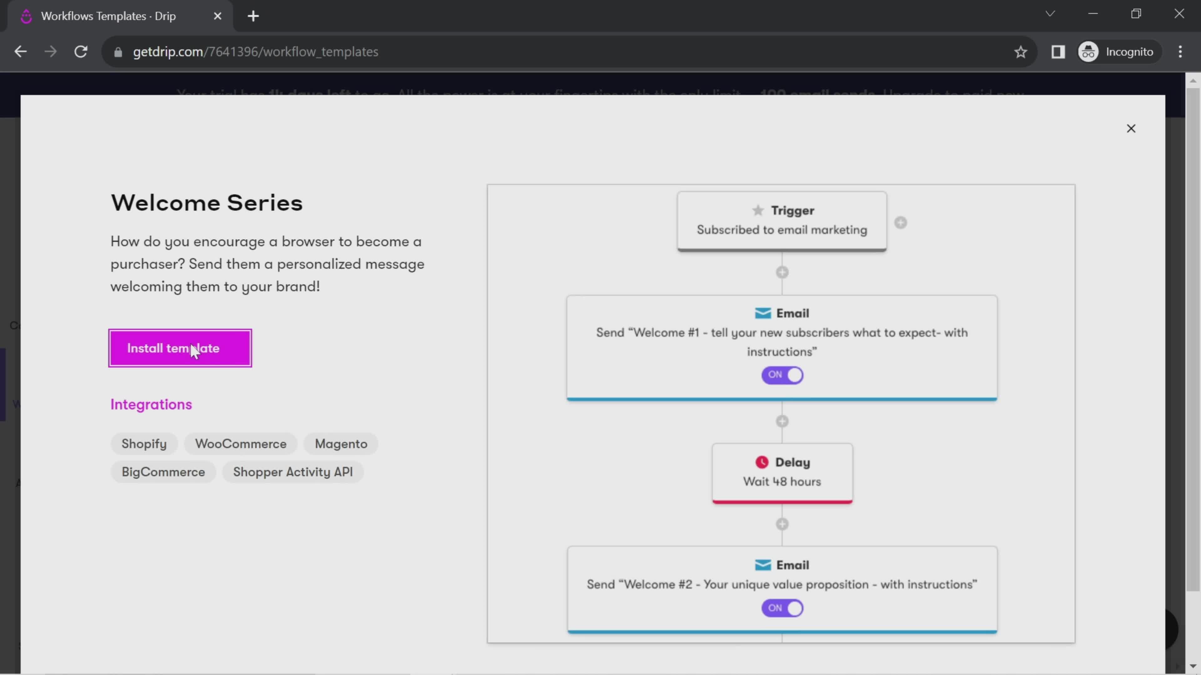 Creating an automation workflow on Drip video thumbnail