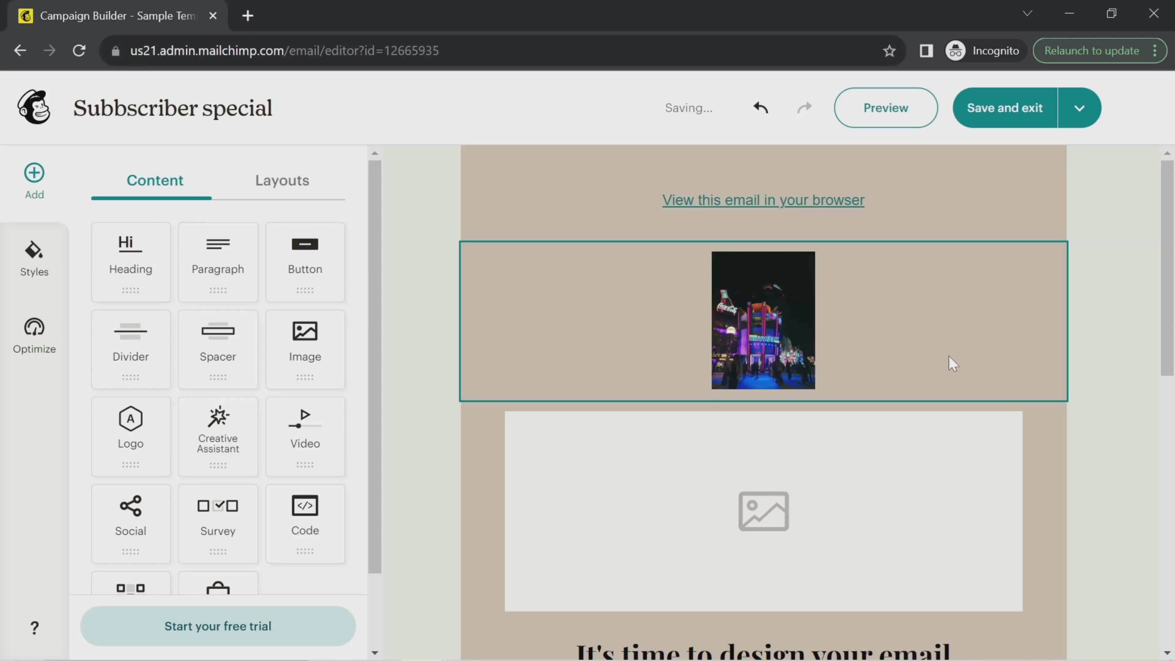 Creating an email campaign on Mailchimp video thumbnail