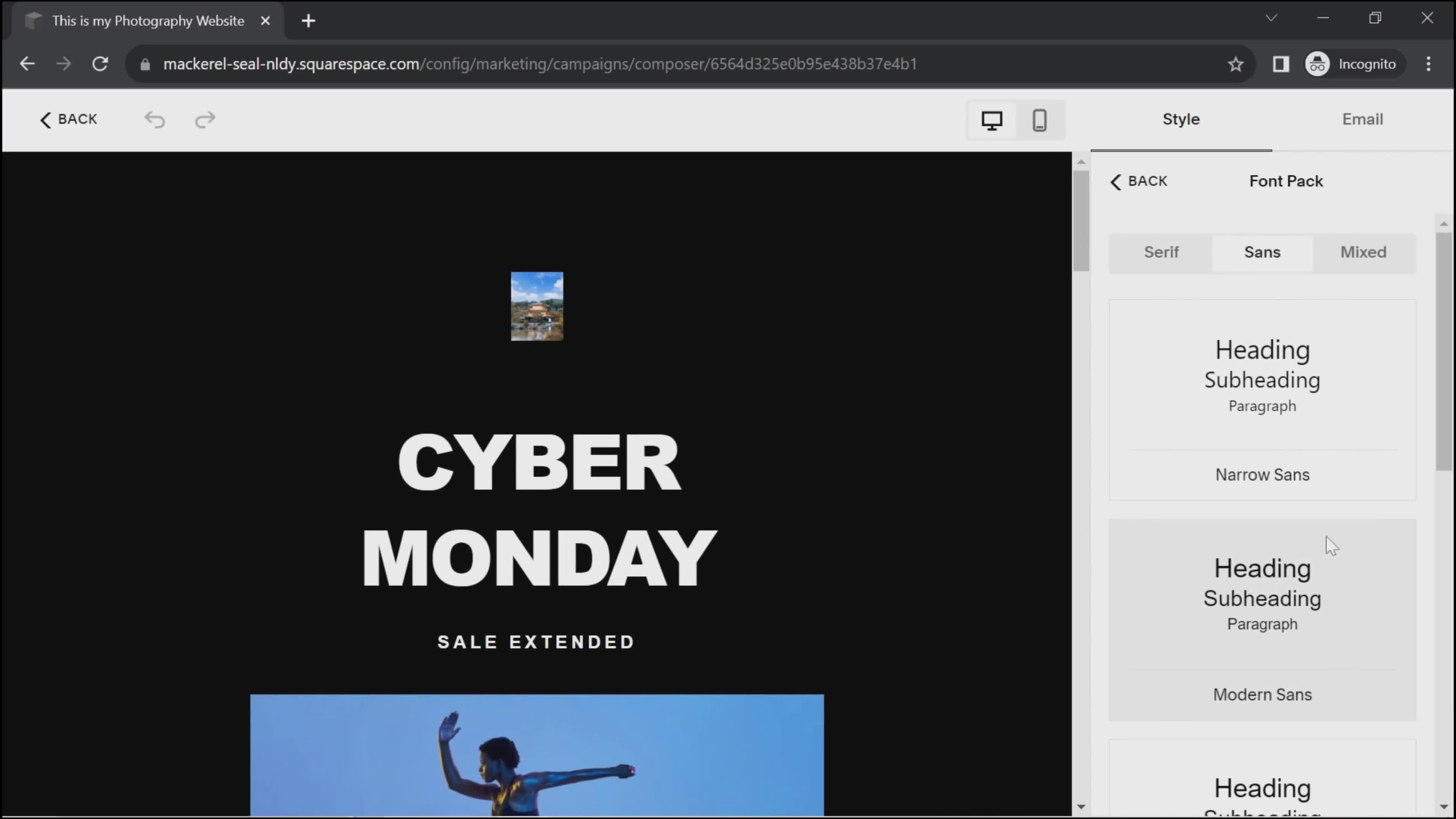 Creating an email campaign on Squarespace video thumbnail