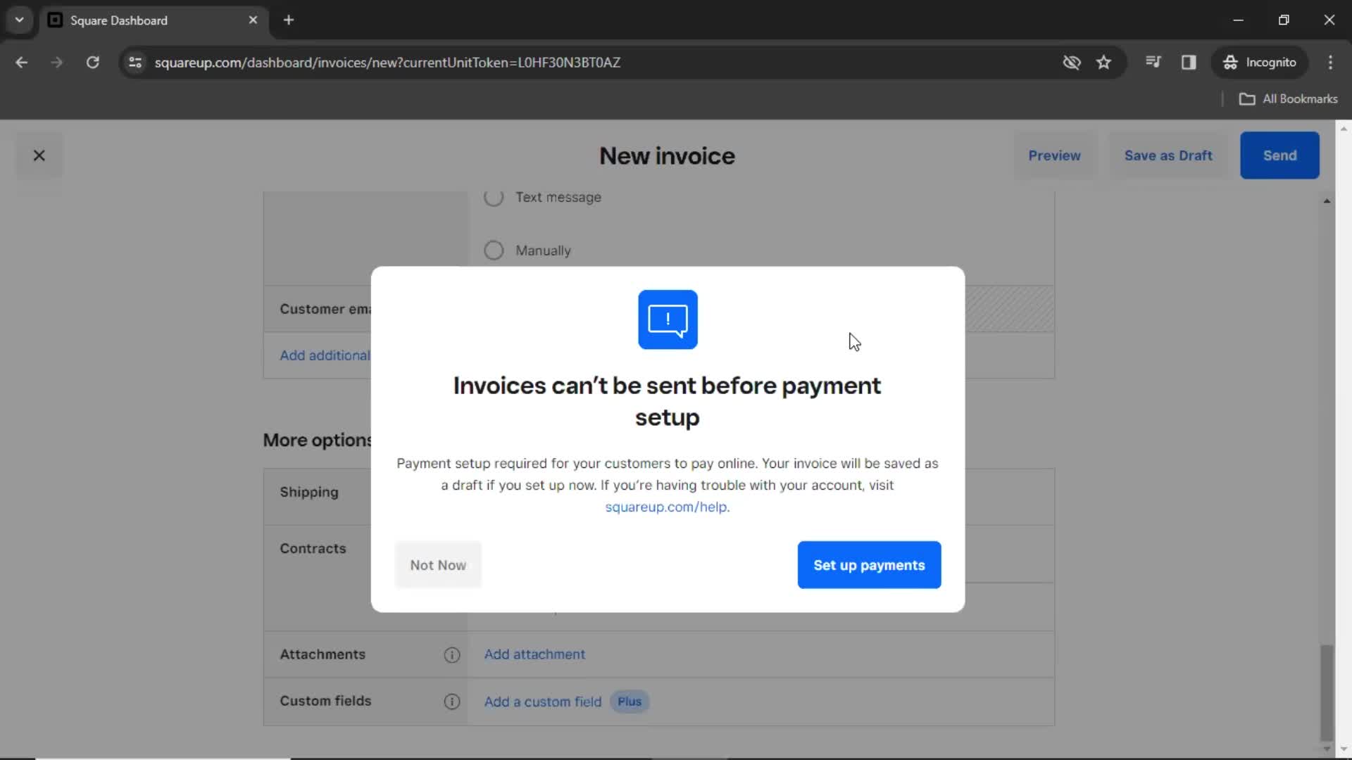 Creating an invoice on Square video thumbnail