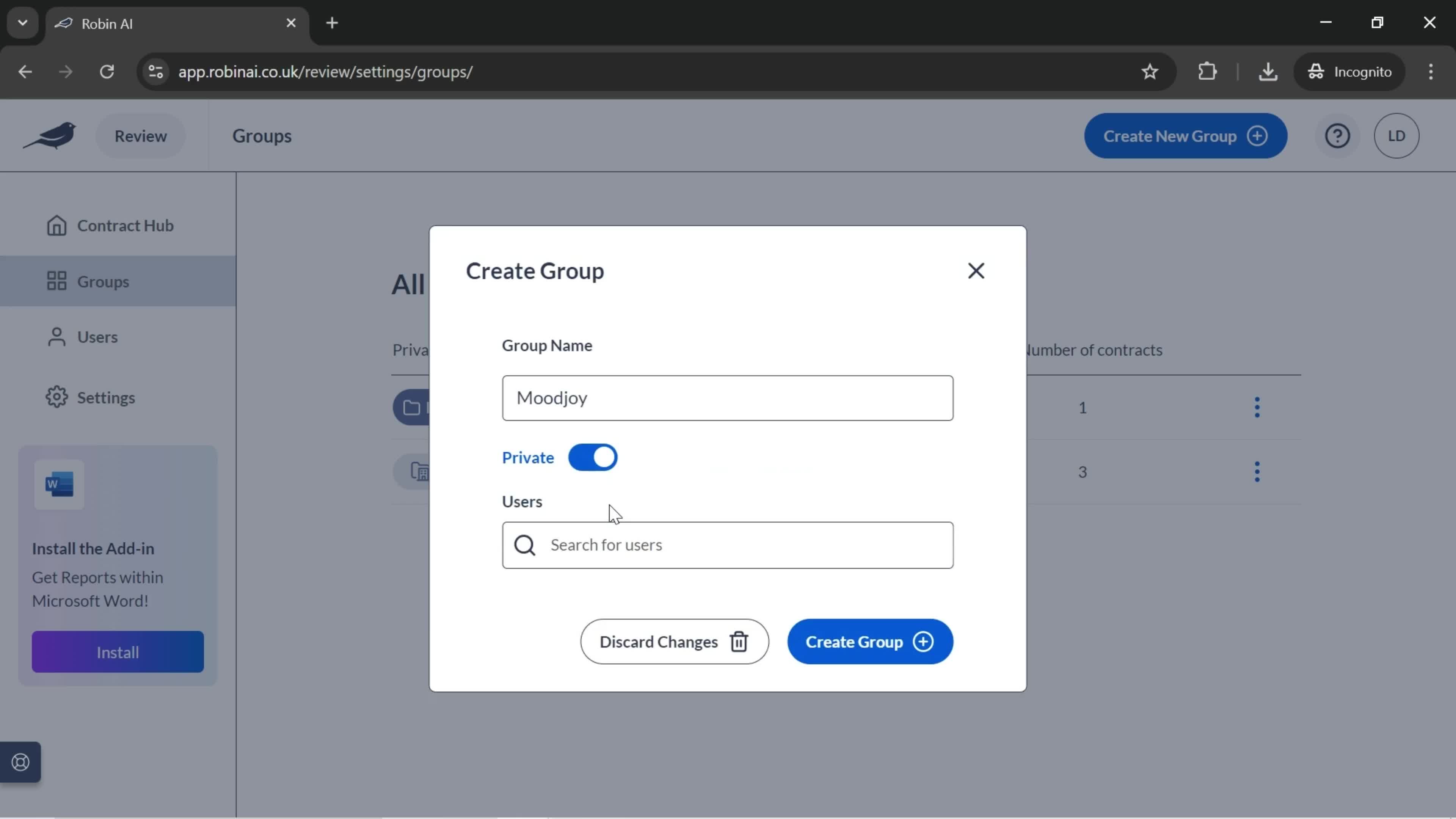 Creating a group screenshot