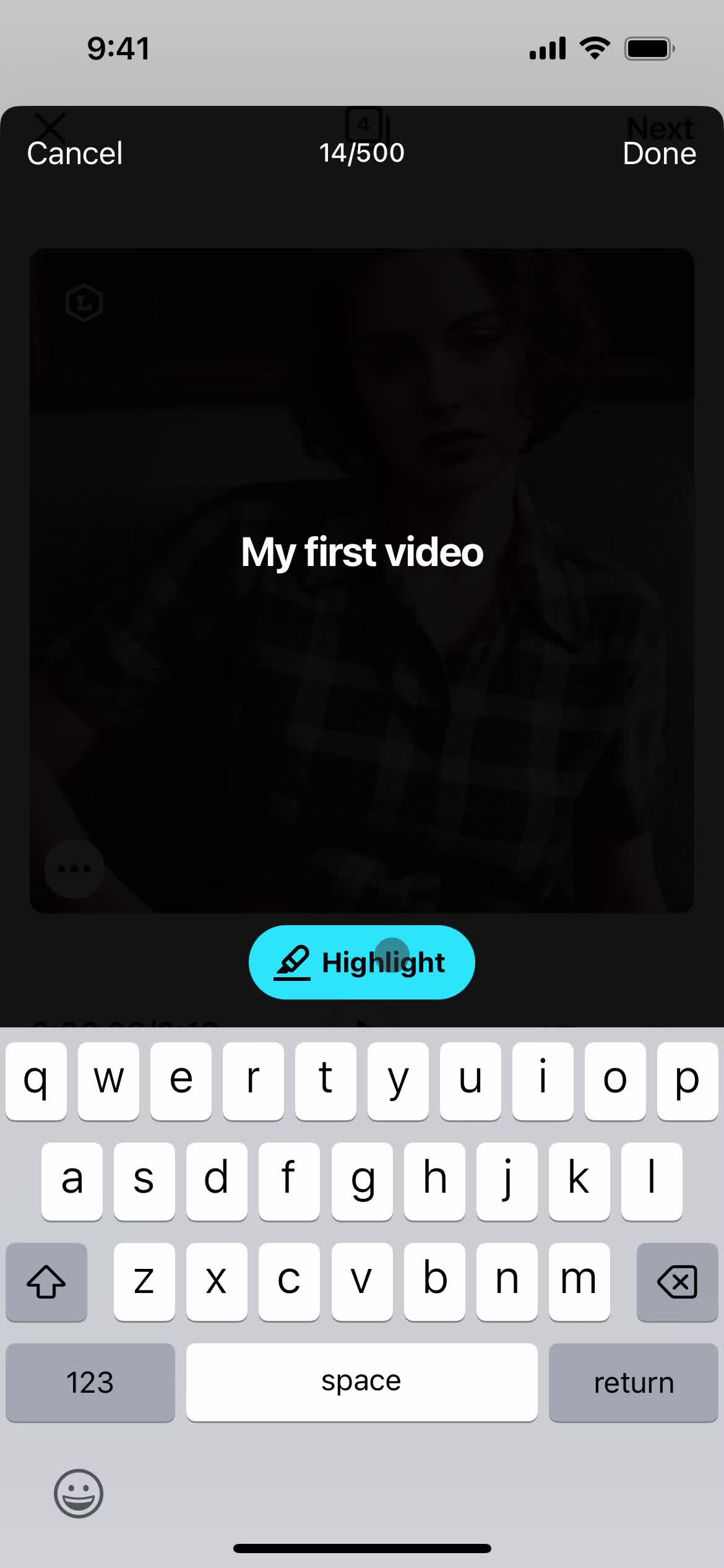 Creating a video screenshot