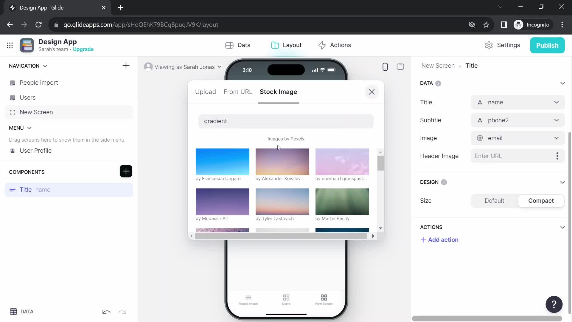 Creating an app screenshot