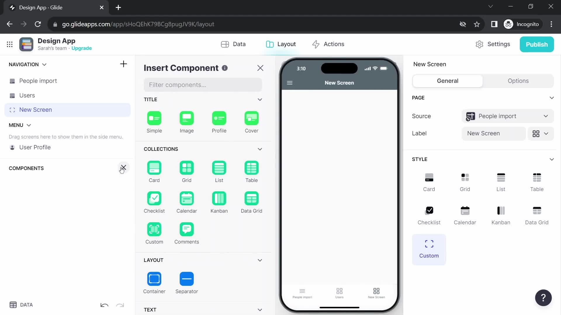 Creating an app screenshot