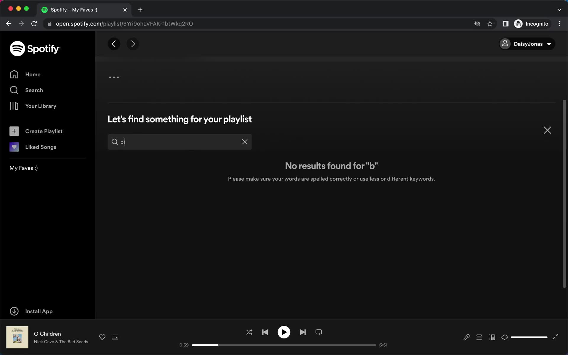 Creating a playlist screenshot