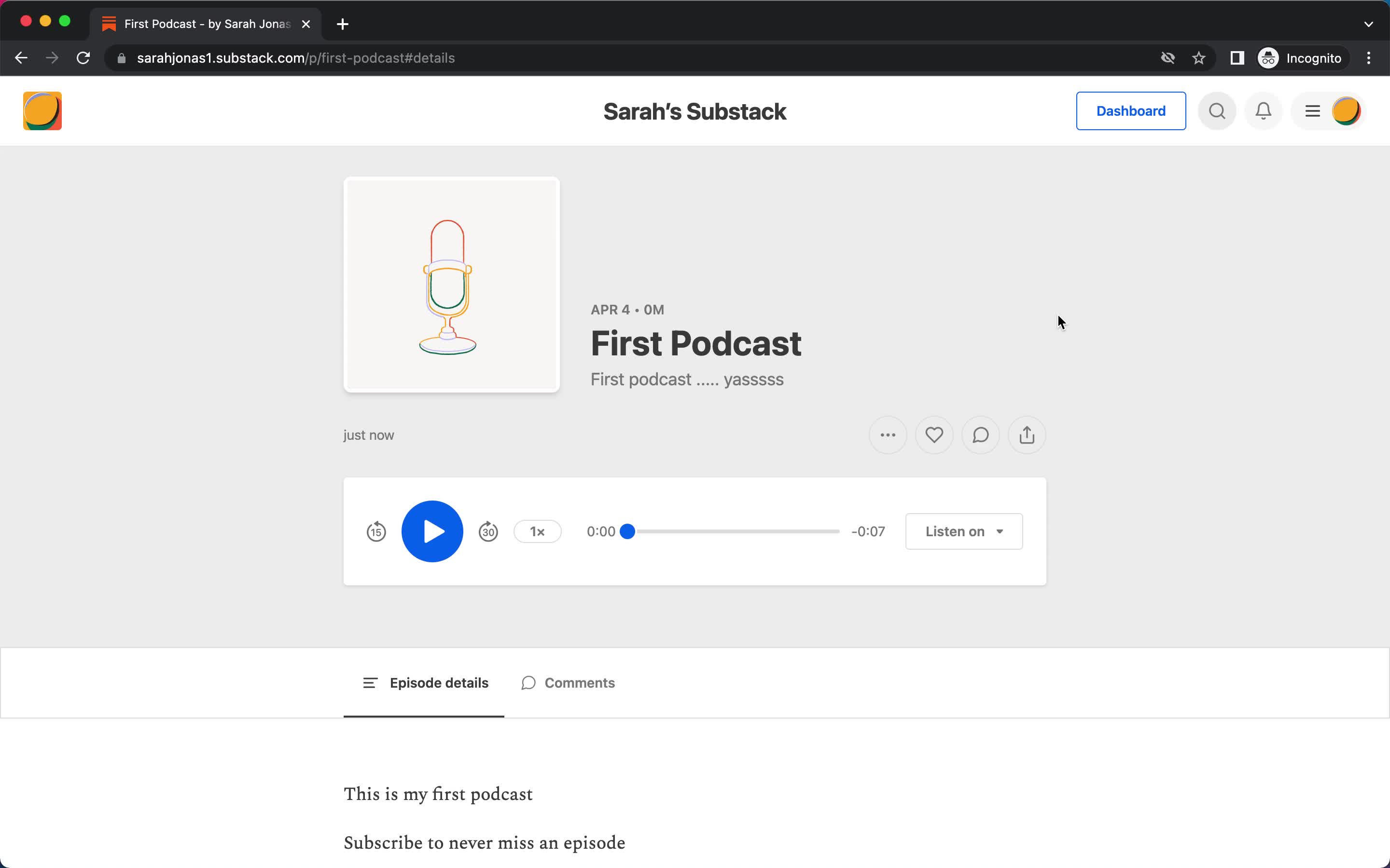 Creating a podcast on Substack video thumbnail