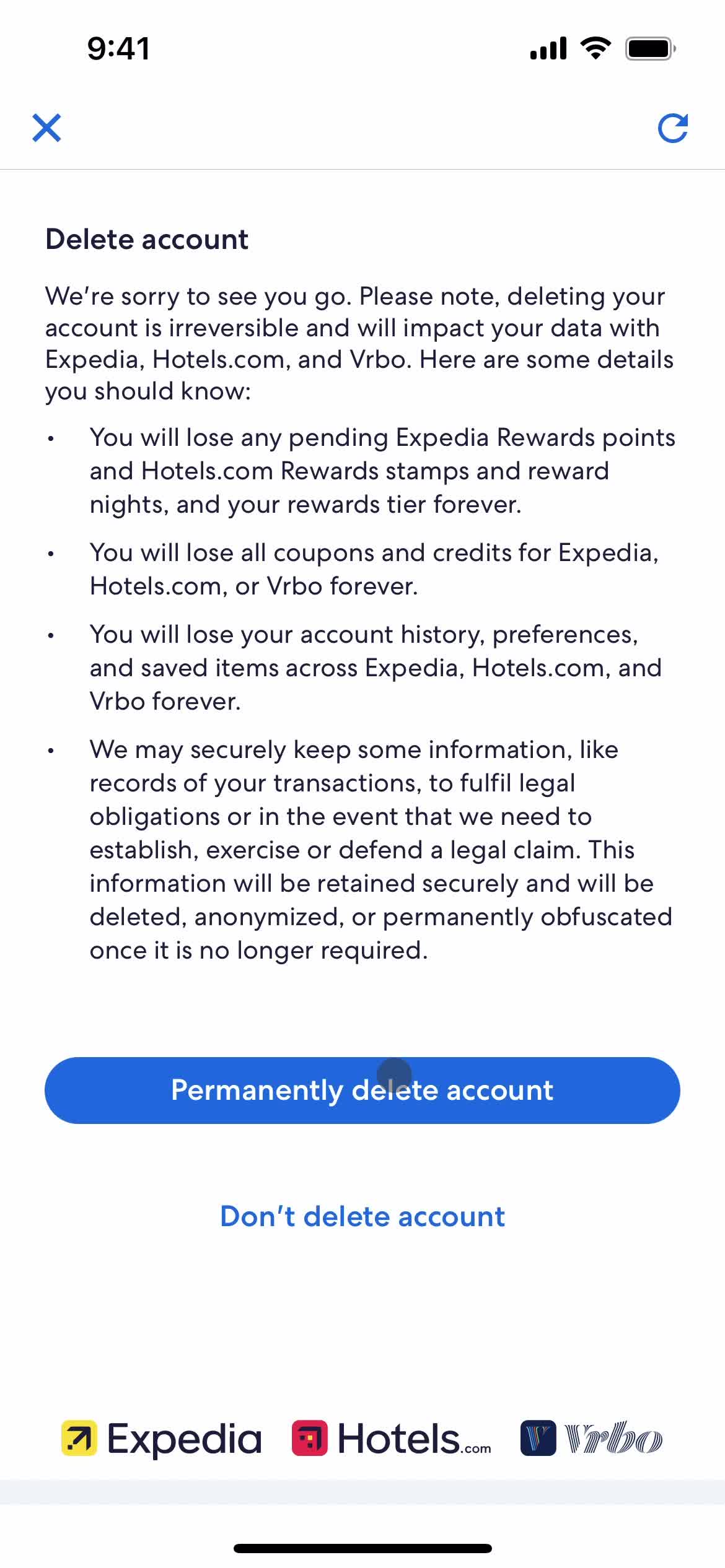 Deleting your account on Expedia video thumbnail