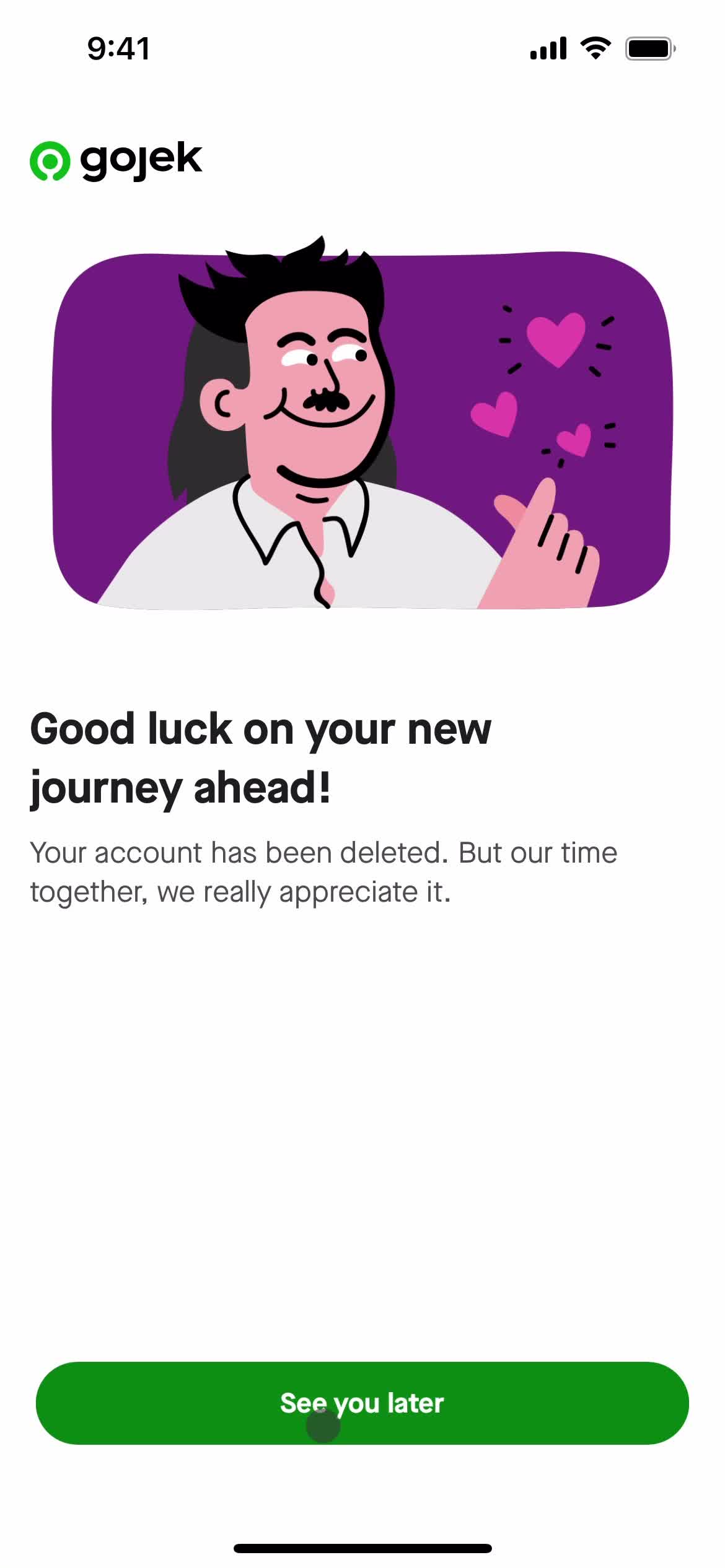 Deleting your account on Gojek video thumbnail