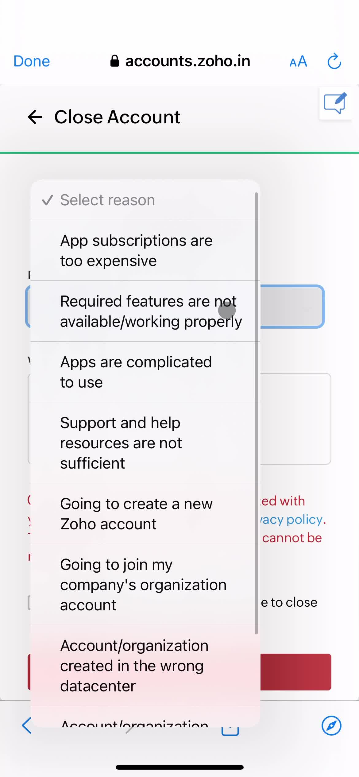 Deleting your account on Zoho CRM video thumbnail