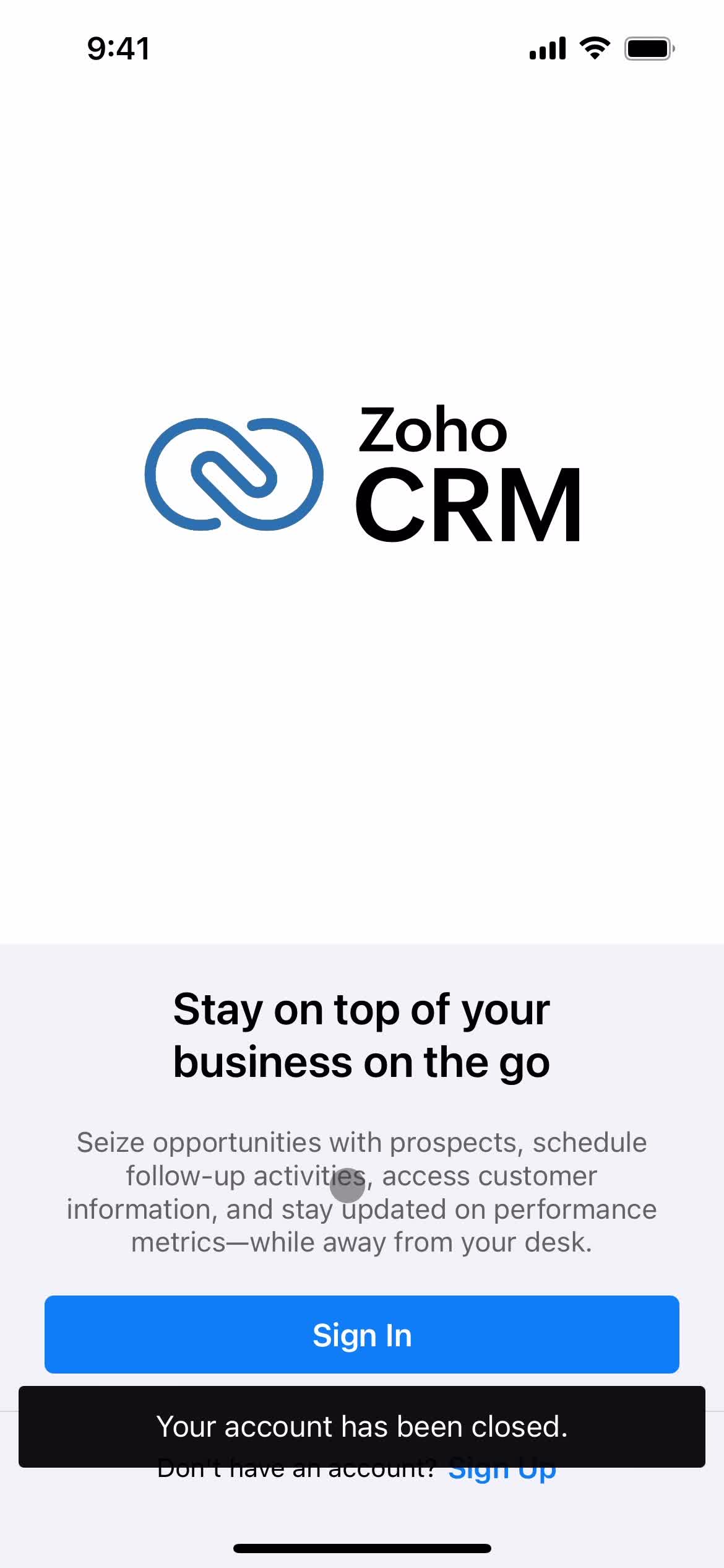 Deleting your account on Zoho CRM video thumbnail