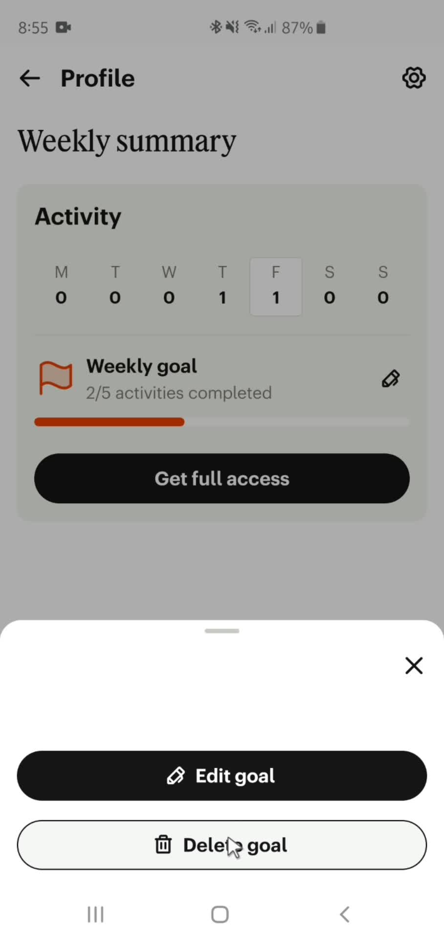 Deleting goal on Babbel video thumbnail