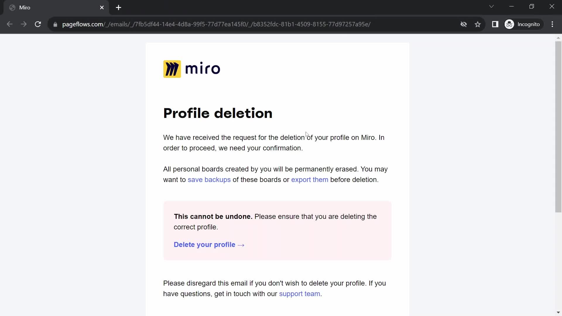 Deleting your account on Miro video thumbnail