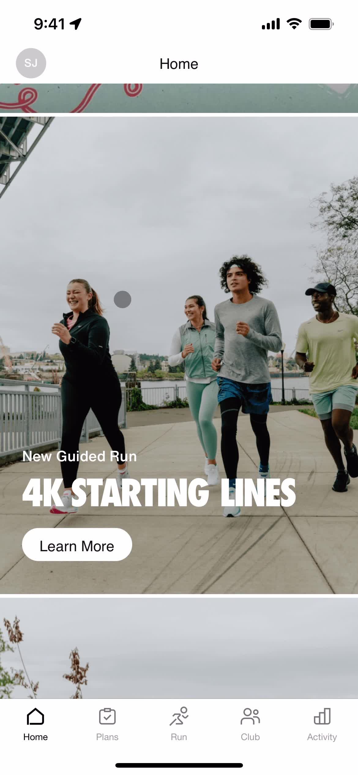 Discovering content on Nike Run Club video thumbnail