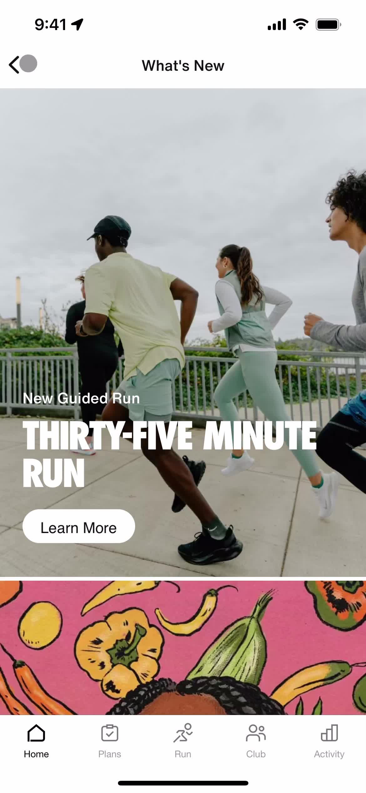 Discovering content on Nike Run Club video thumbnail