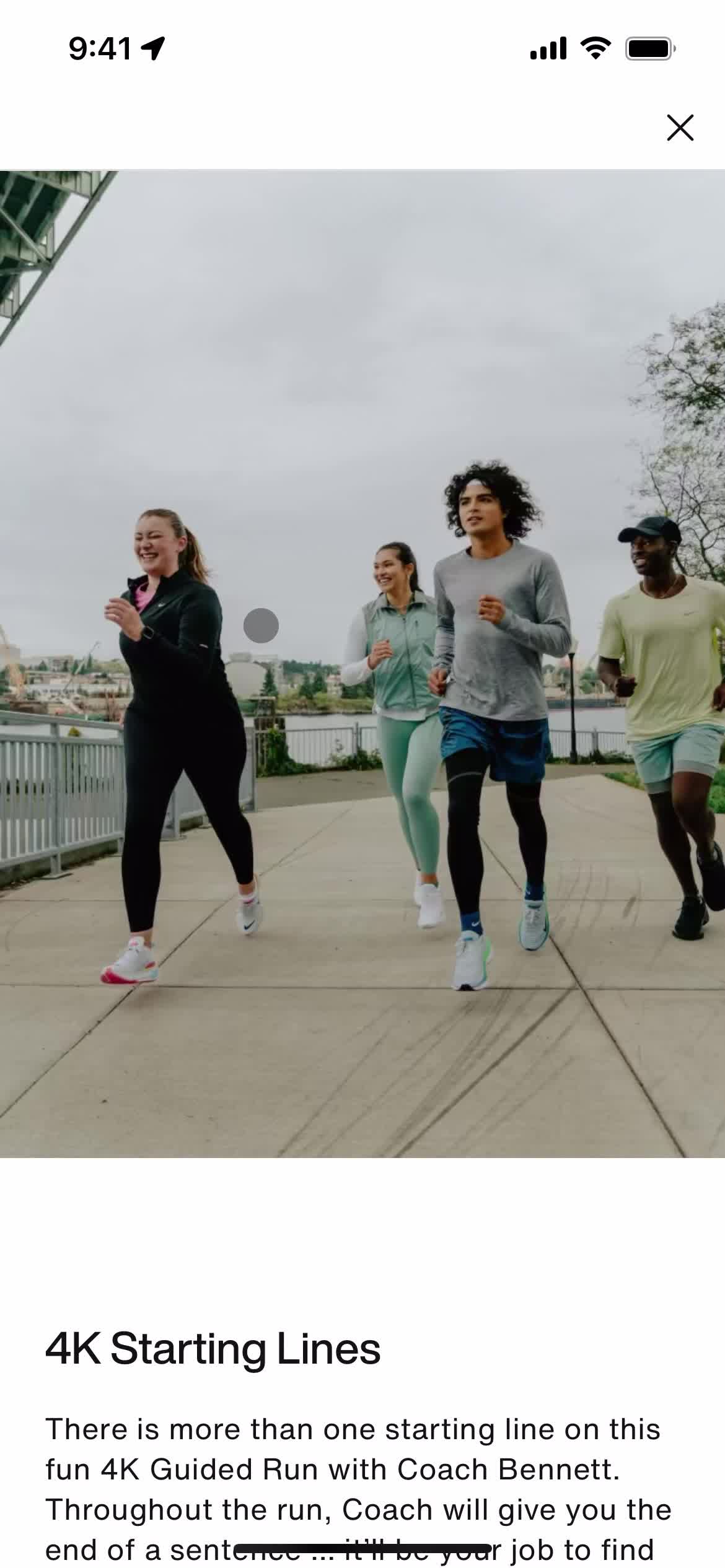 Discovering content on Nike Run Club video thumbnail