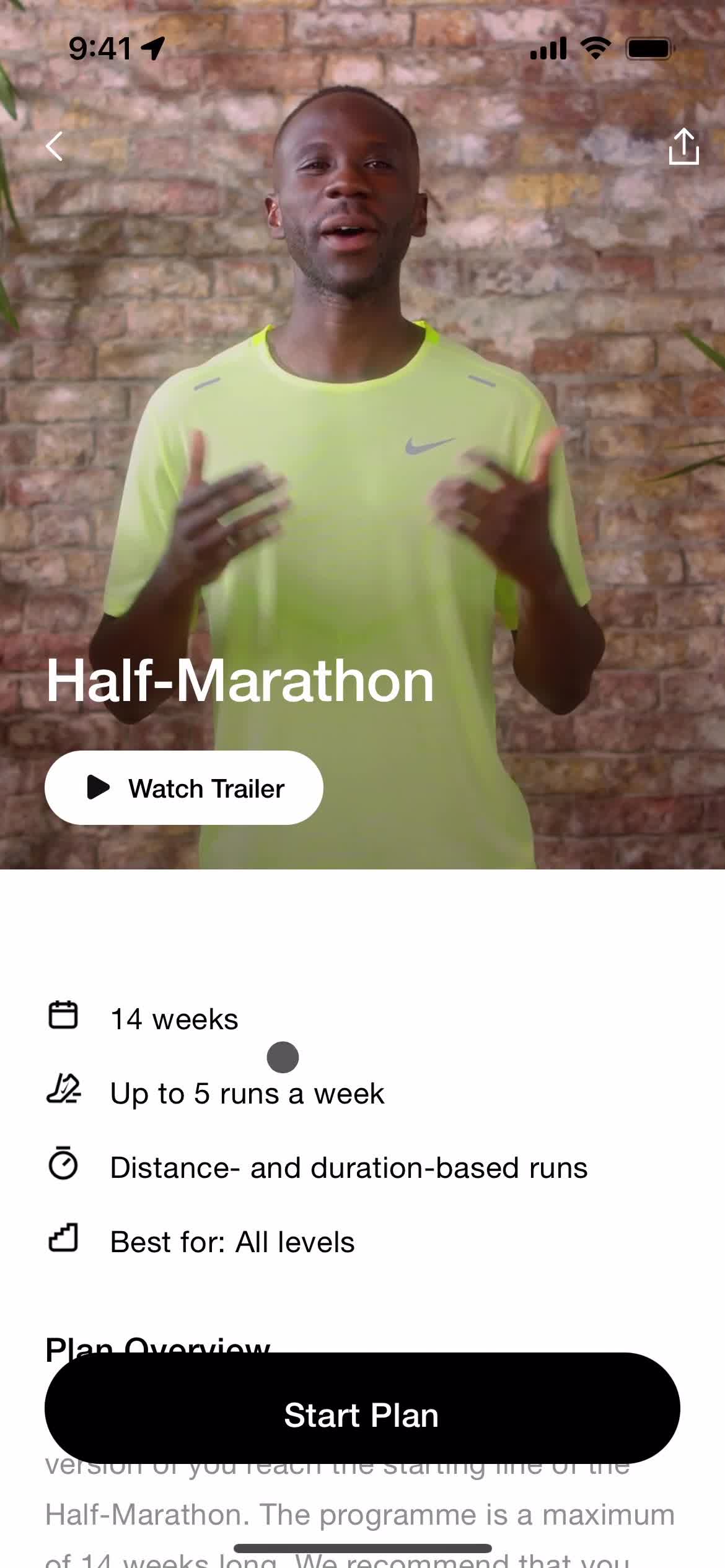 Discovering content on Nike Run Club video thumbnail