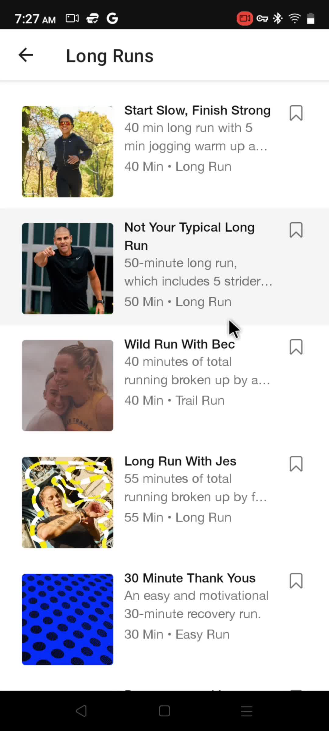 Discovering content on Nike Run Club video thumbnail