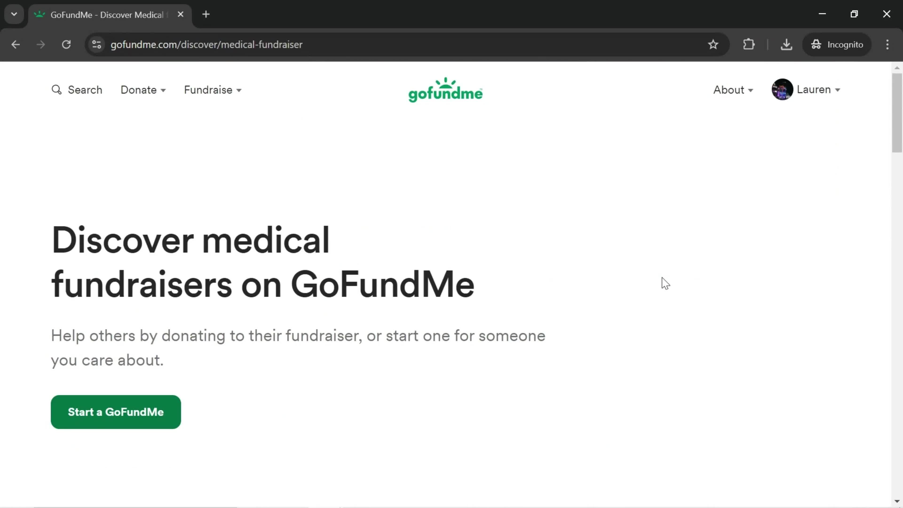 Discovering content on GoFundMe video thumbnail