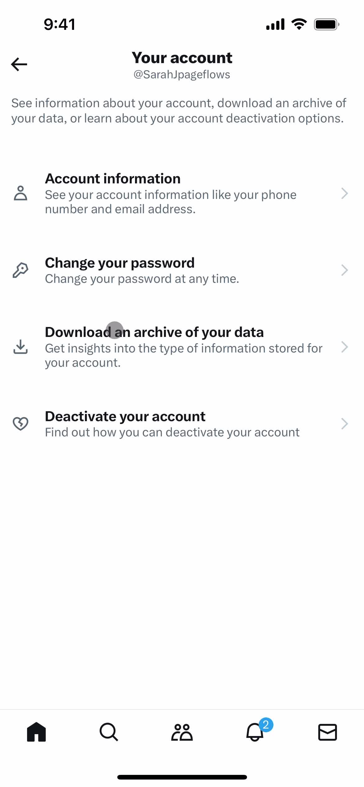 Downloading data screenshot