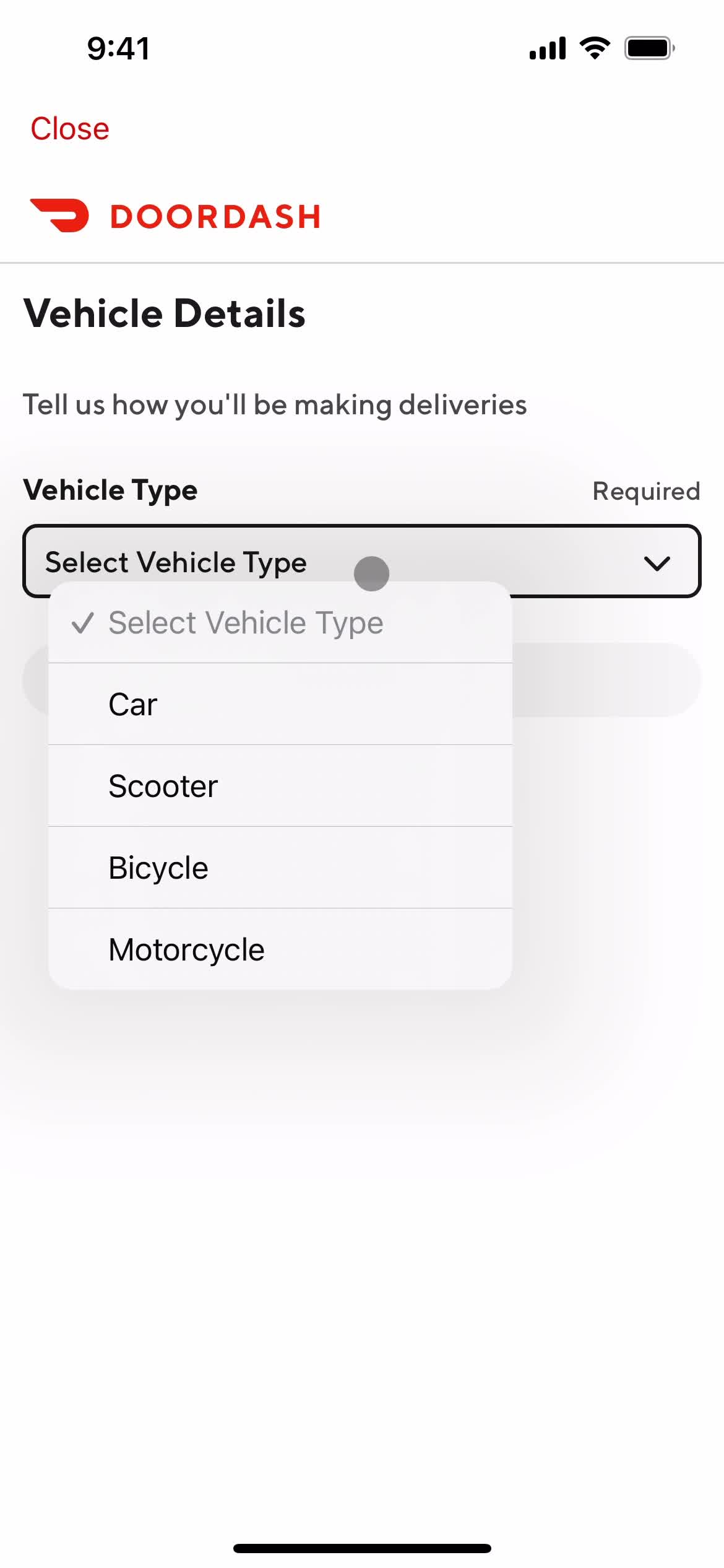 Select vehicle video thumbnail