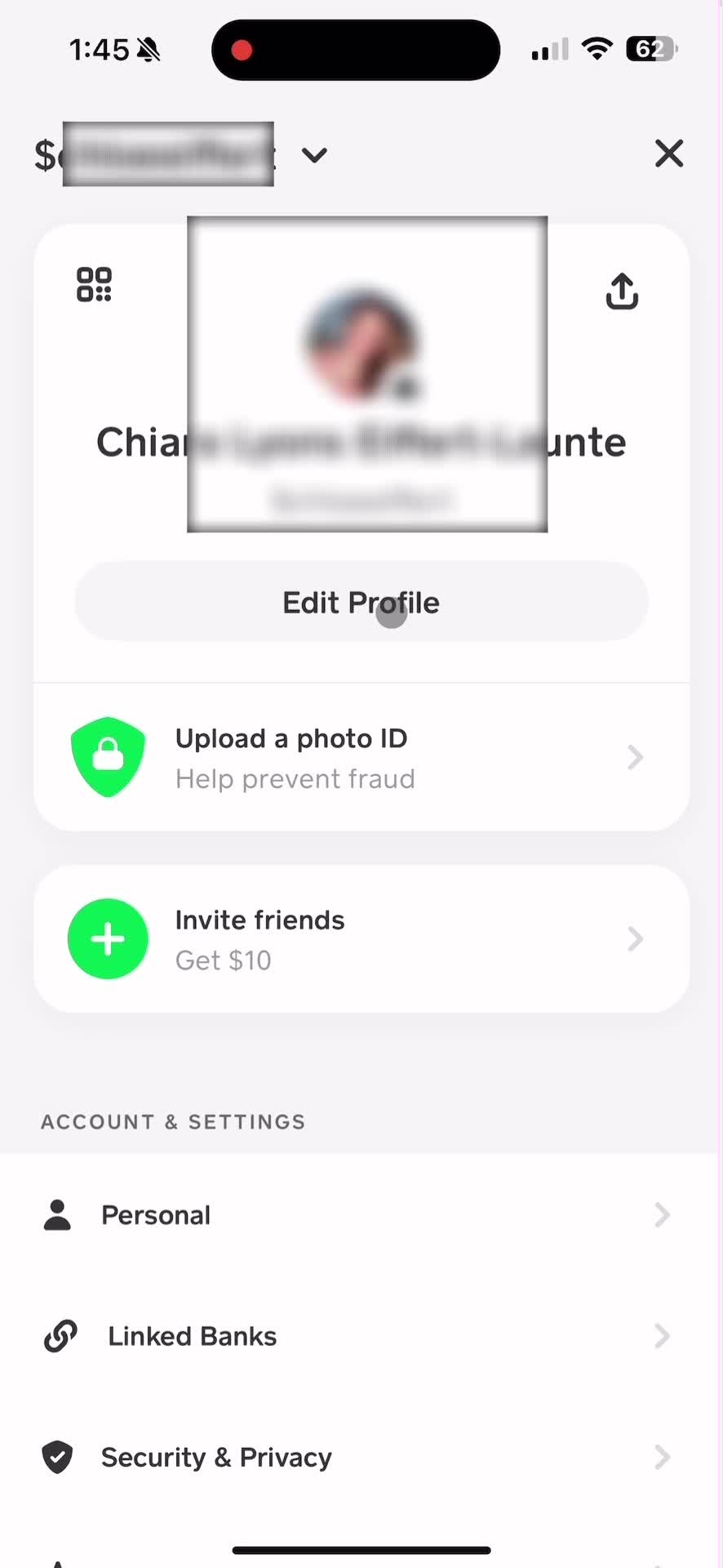 Updating your profile on Cash App video thumbnail