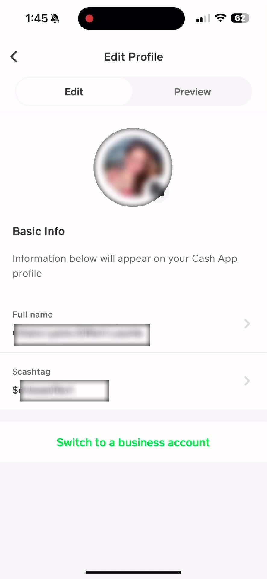 Updating your profile on Cash App video thumbnail