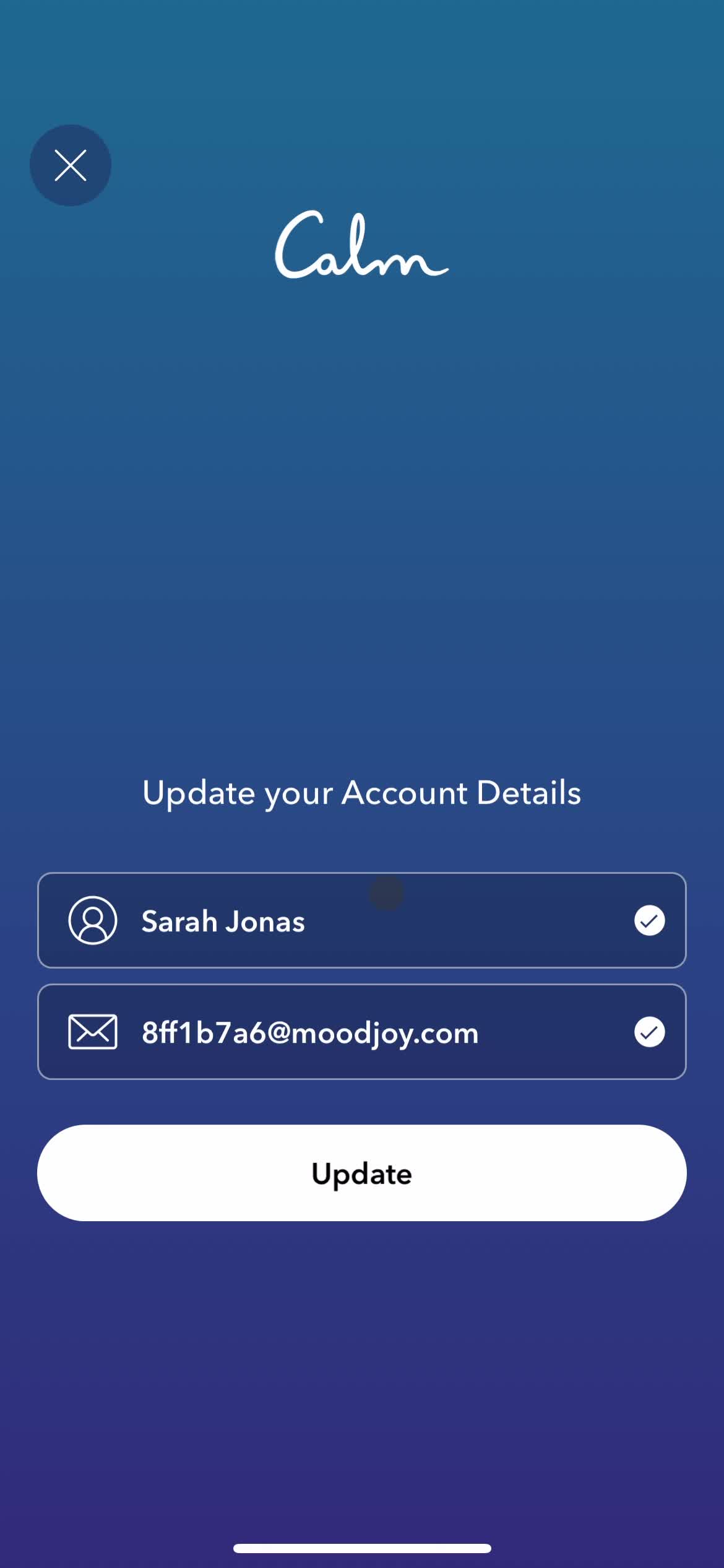 Updating your profile screenshot